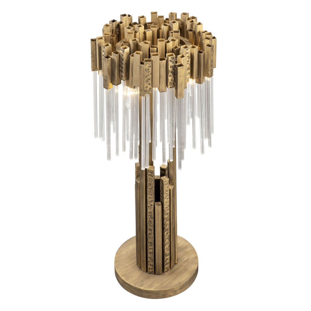 Matrix 309T03HG 3-Lt Table Lamp - Havana Gold