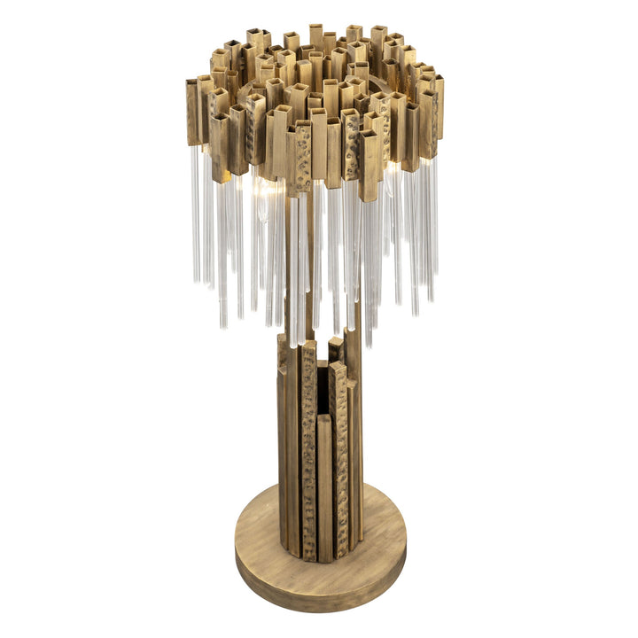 Matrix 309T03HG 3-Lt Table Lamp - Havana Gold