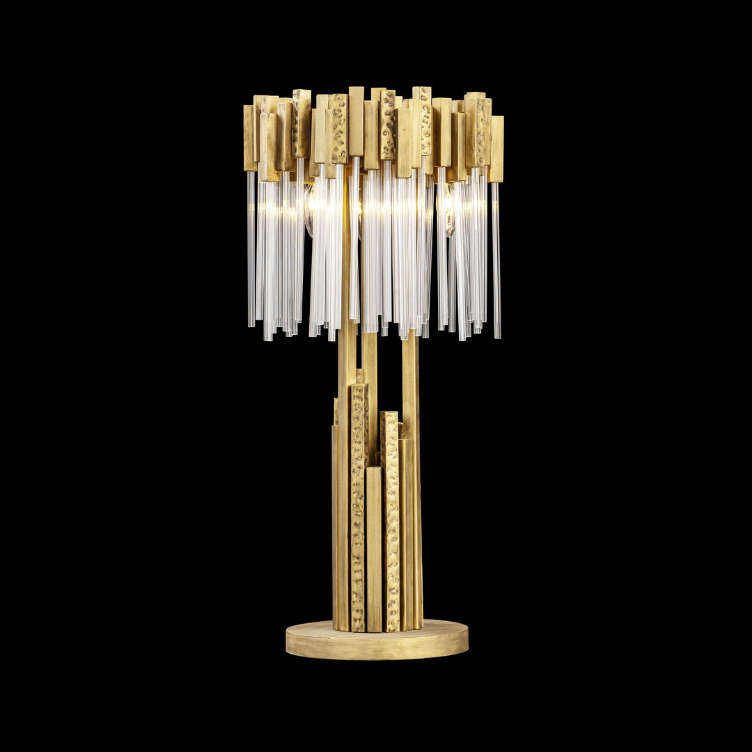 Matrix 309T03HG 3-Lt Table Lamp - Havana Gold