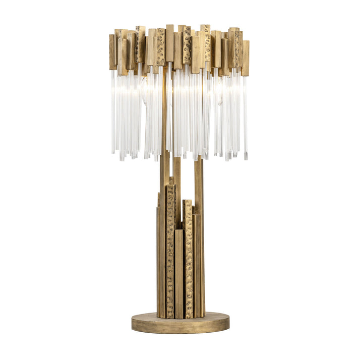 Matrix 309T03HG 3-Lt Table Lamp - Havana Gold