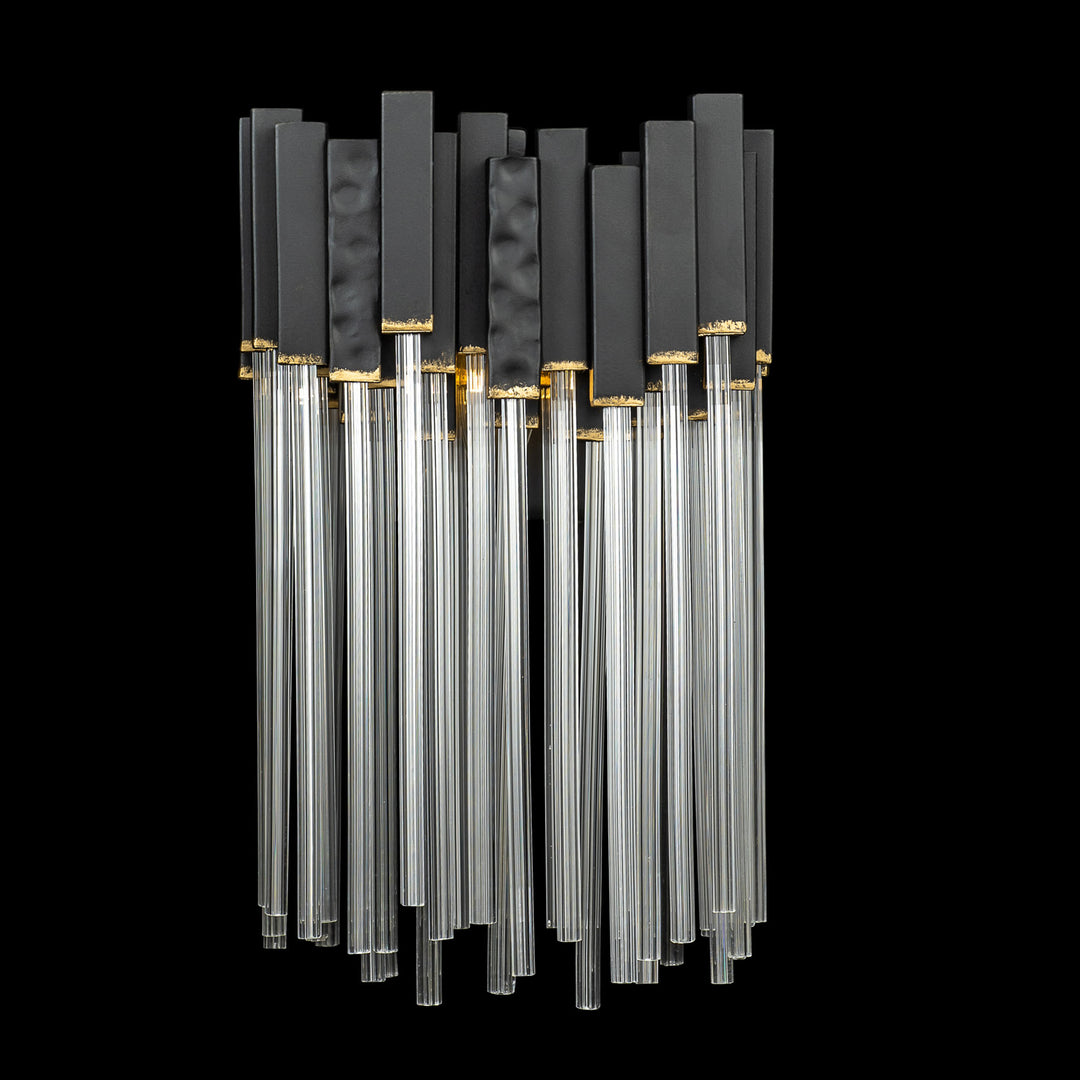 Matrix 309W01MBFG 1-Light Wall Sconce - Matte Black/French Gold