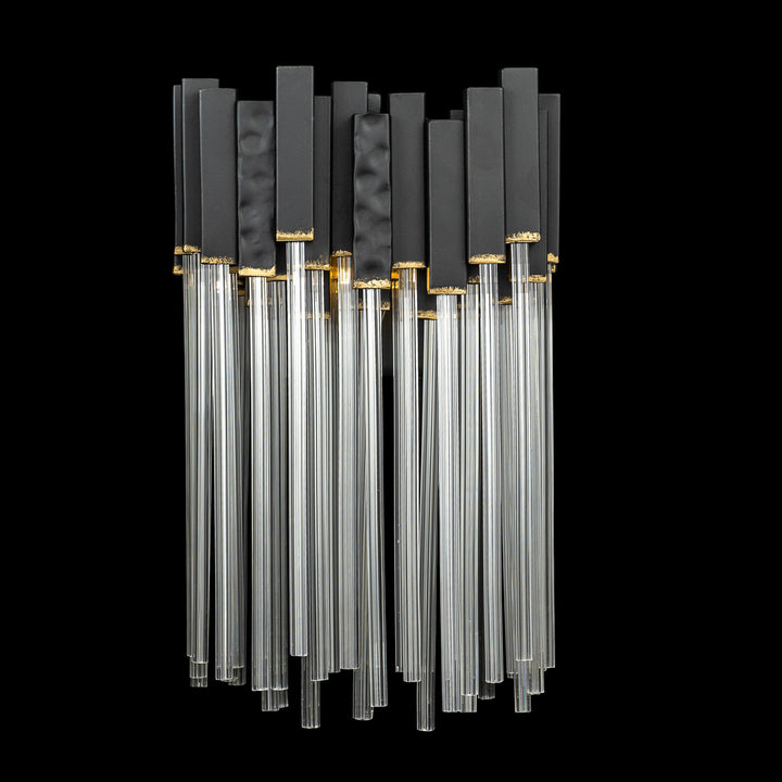 Matrix 309W01MBFG 1-Light Wall Sconce - Matte Black/French Gold