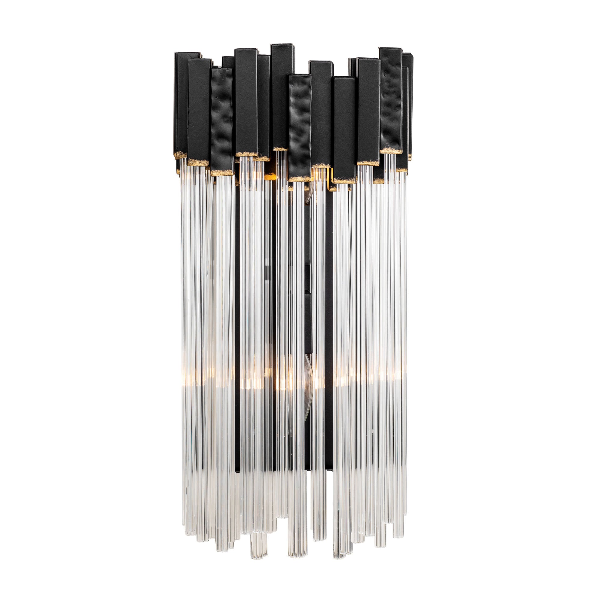 Matrix 2 Light Sconce - Matte Black/French Gold