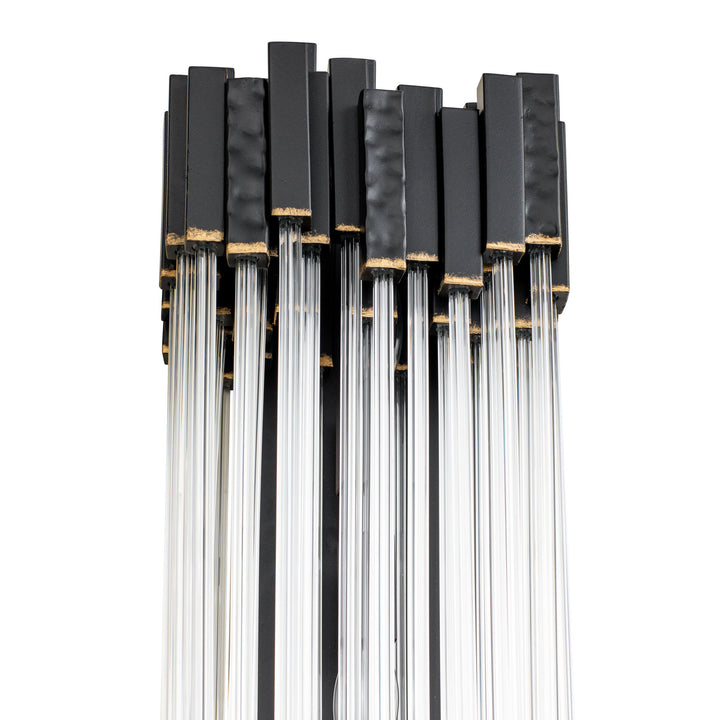 Matrix 309W02MBFG 2-Light Wall Sconce - Matte Black/French Gold