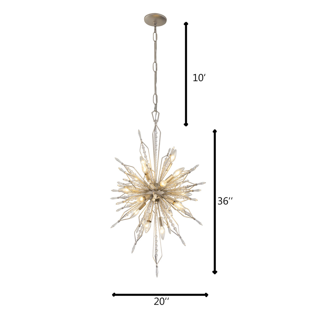 Orbital 311F16GD 16-Light Foyer Pendant Light - Gold Dust