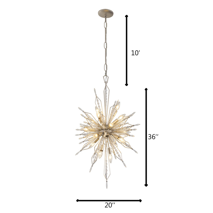 Orbital 311F16GD 16-Light Foyer Pendant Light - Gold Dust
