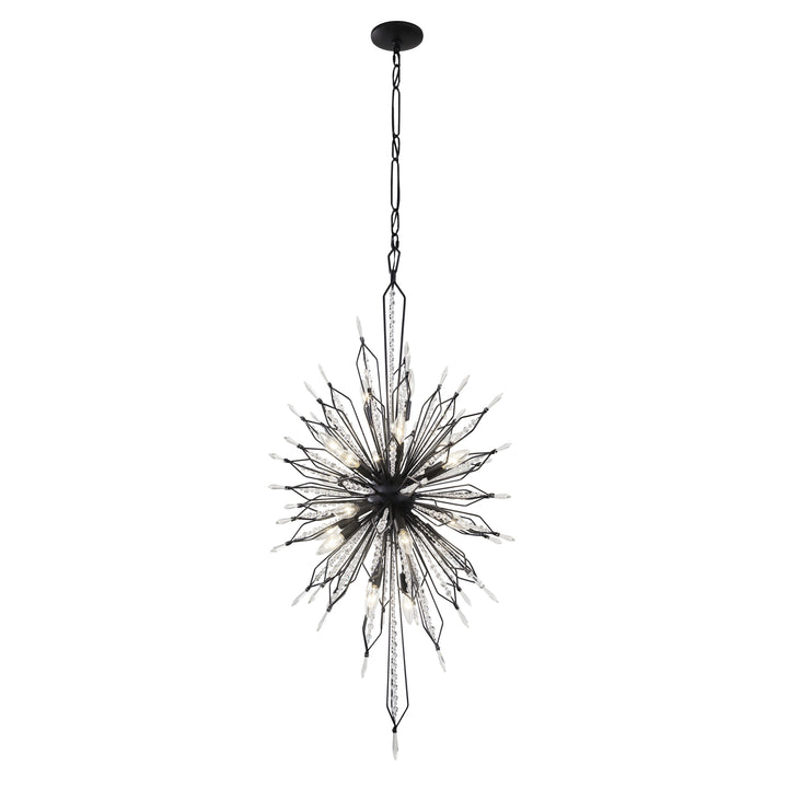 Orbital 311F20CB 20-Light Foyer Pendant Light - Carbon