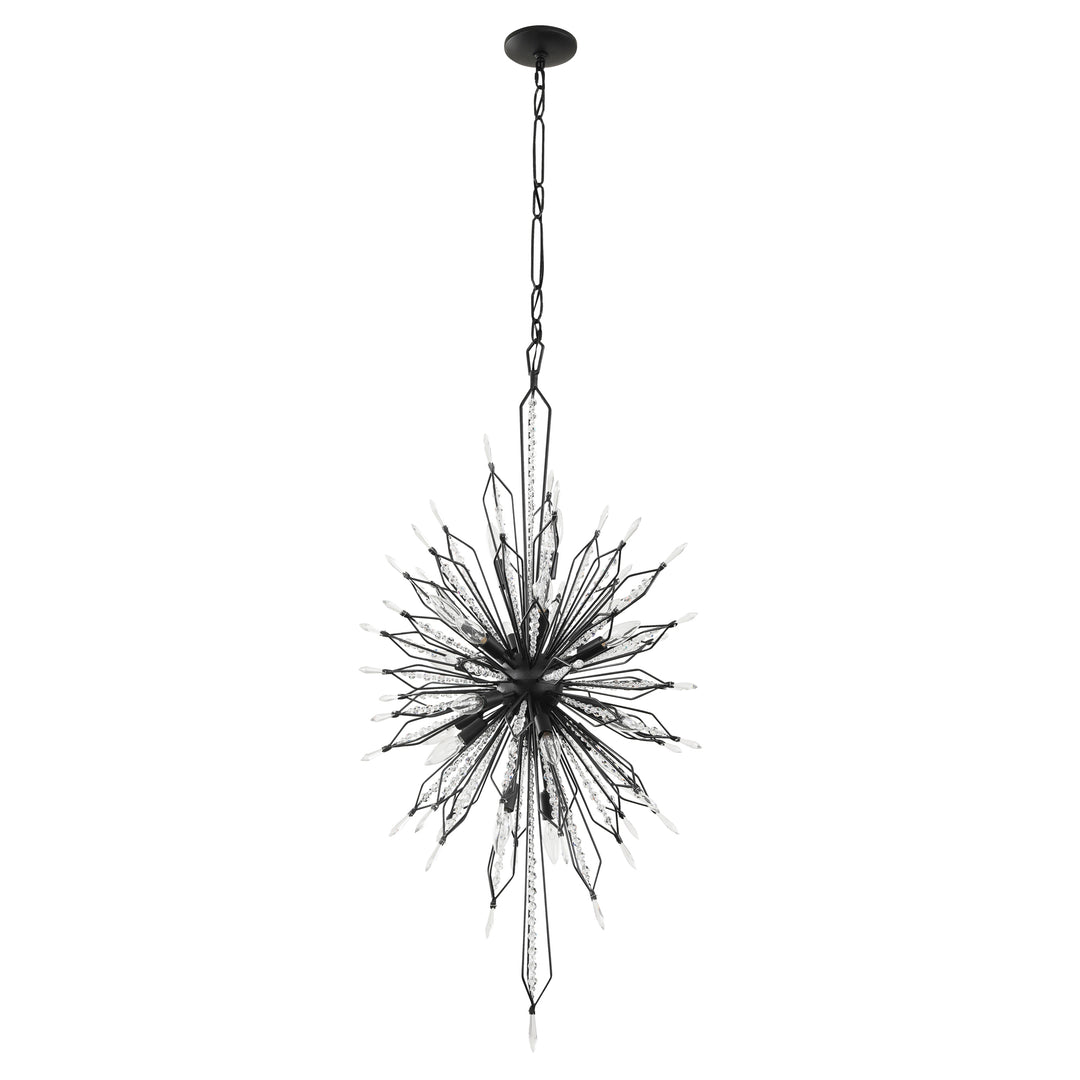 Orbital 311F20CB 20-Light Foyer Pendant Light - Carbon