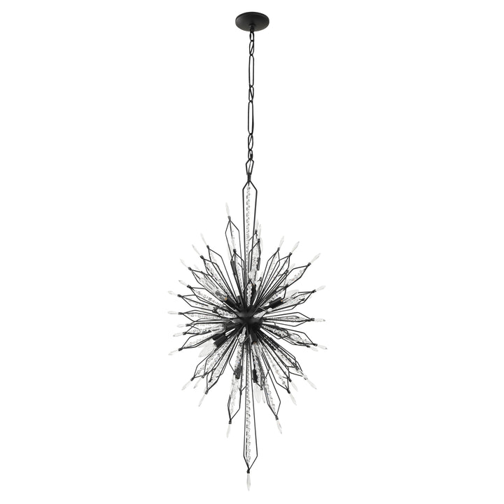 Orbital 311F20CB 20-Light Foyer Pendant Light - Carbon