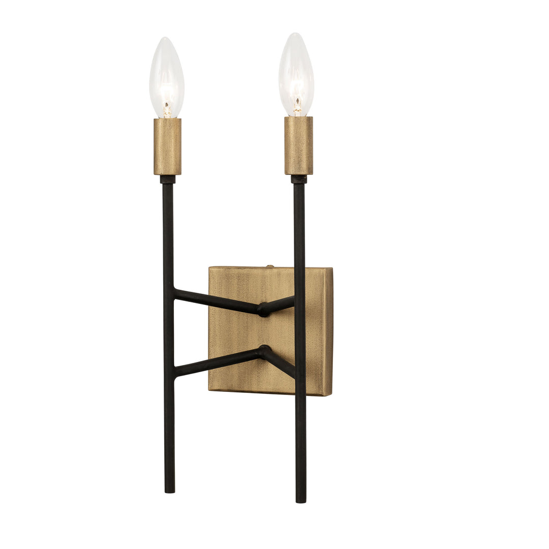 Bodie 314W02HGCB 2-Light Wall Sconce - Havana Gold/Carbon