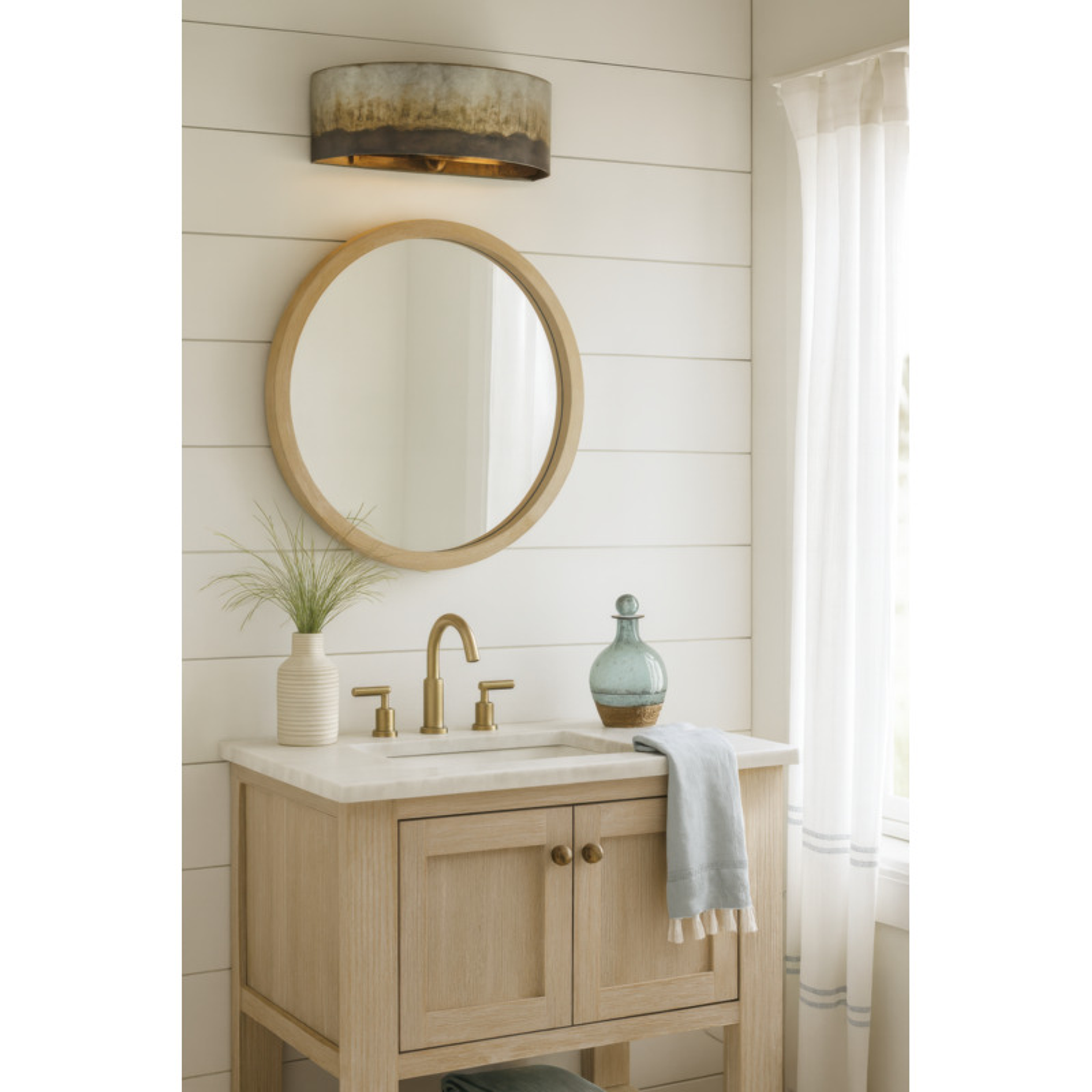 Cannery 2-Light Bath - Ombre Galvanized