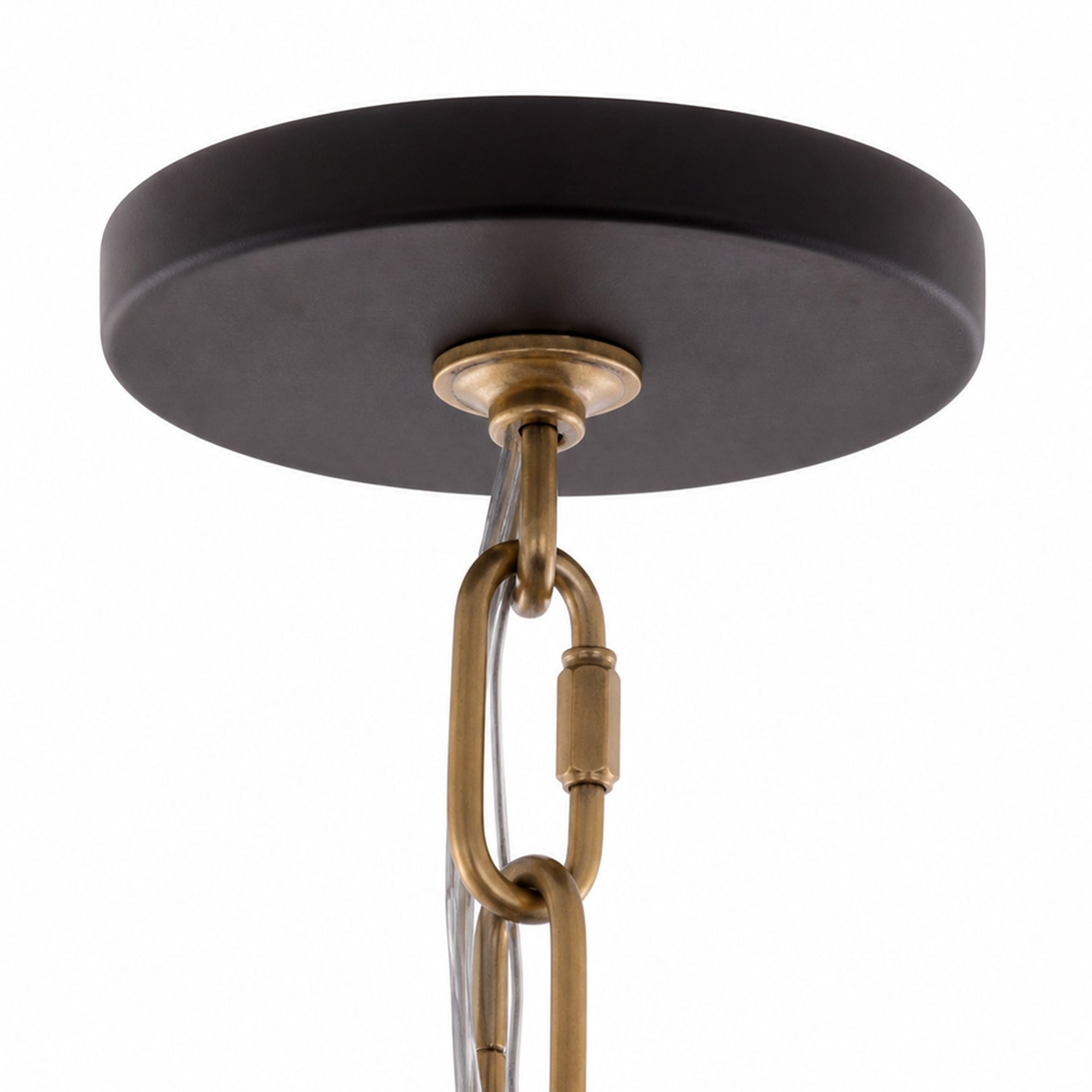 Cannery 1 Light Mini Pendant - Dark Bronze & French Gold