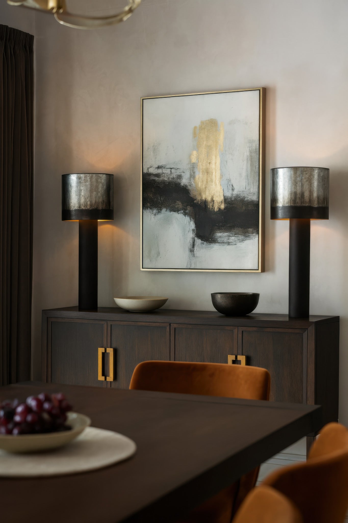 Cannery 2-Light Buffet Table Lamp - Ombre Galvanized