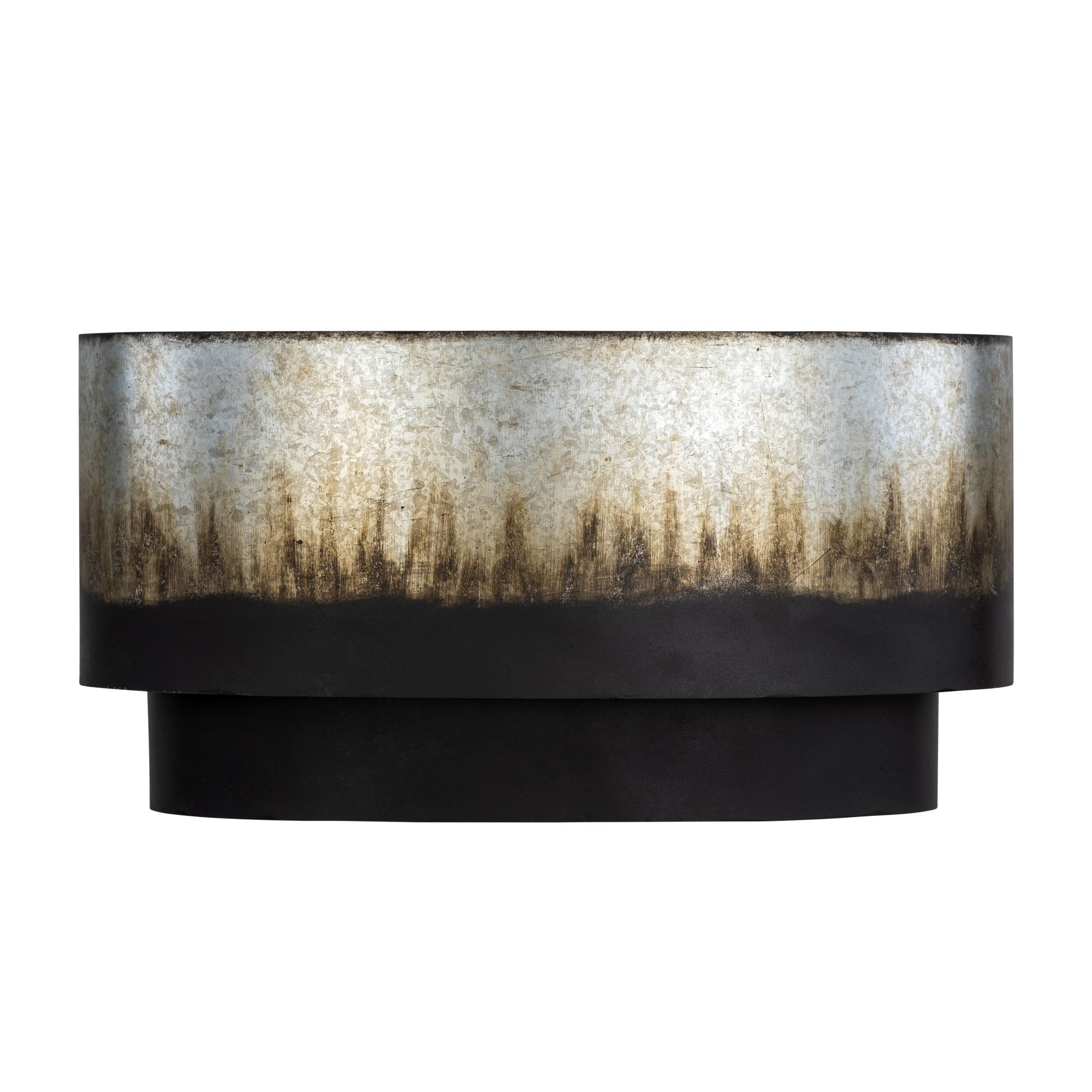 Cannery 2 Light Sconce - Ombre Galvanized