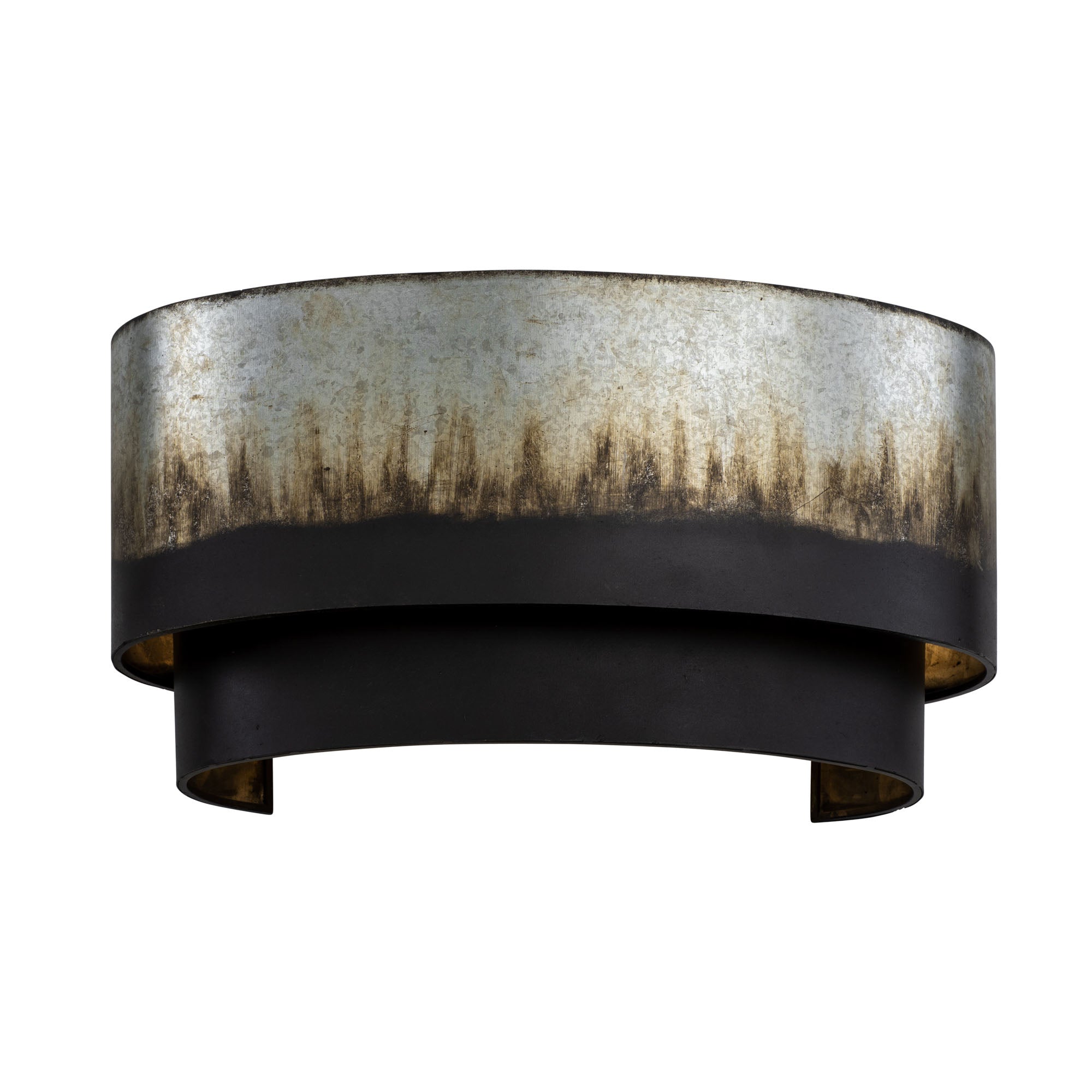 Cannery 2 Light Sconce - Ombre Galvanized