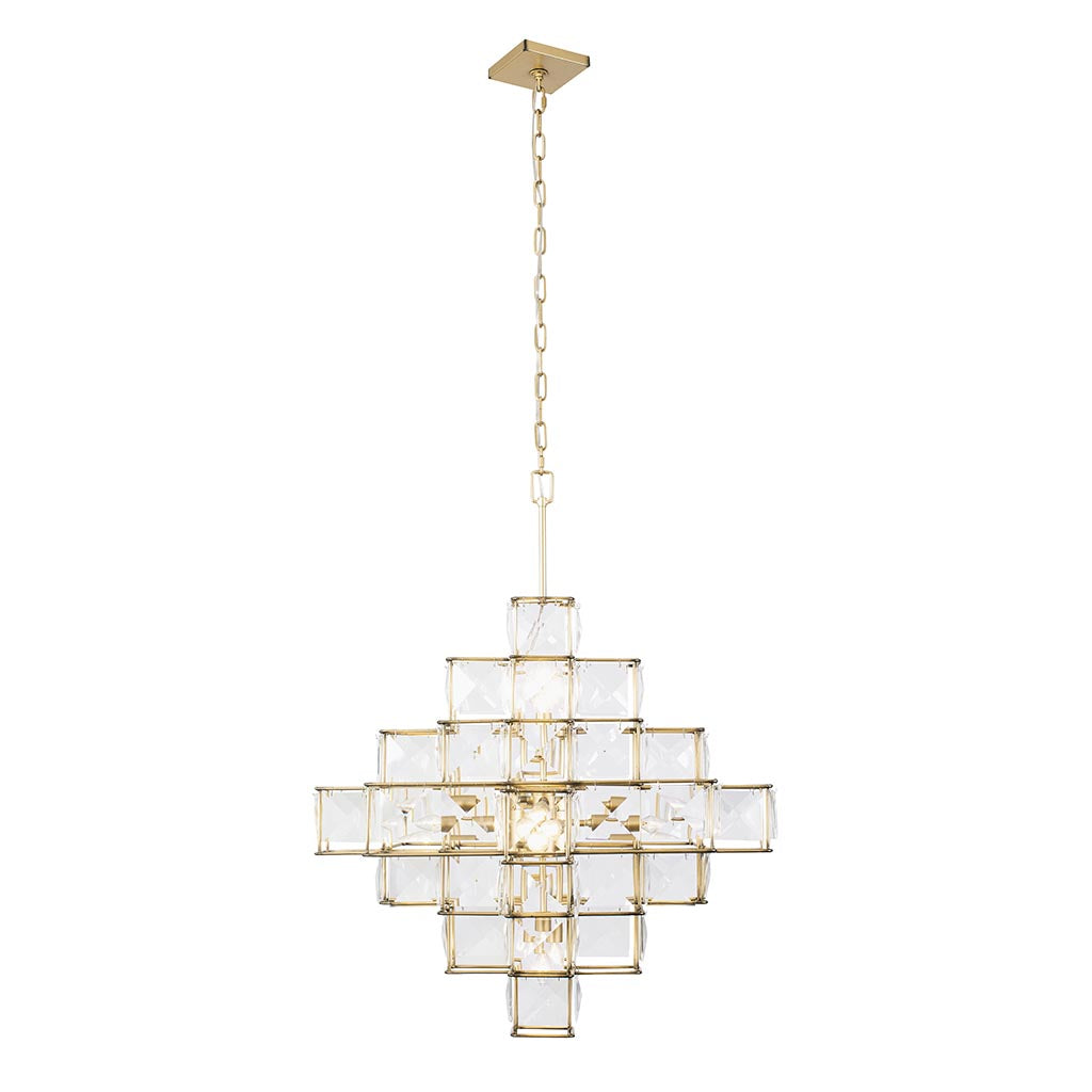 Cubic 329C06CG 6-Light Chandelier - Calypso Gold