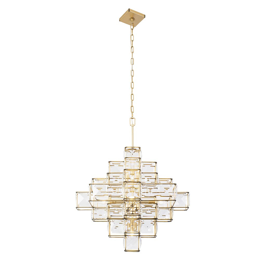 Cubic 329C06CG 6-Light Chandelier - Calypso Gold