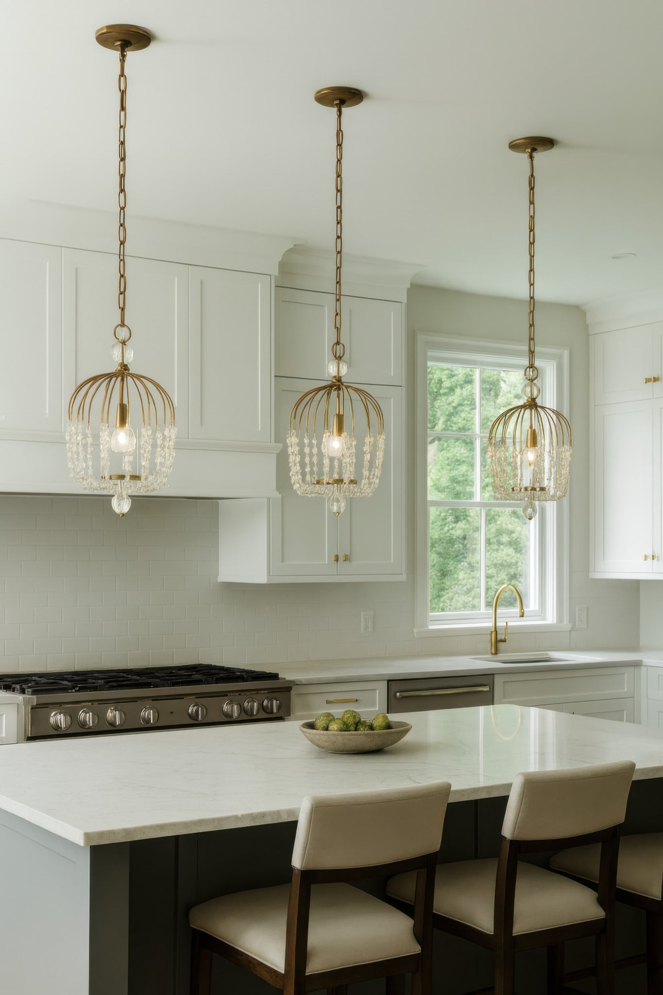 Voliere 1-Light Crystal Pendant