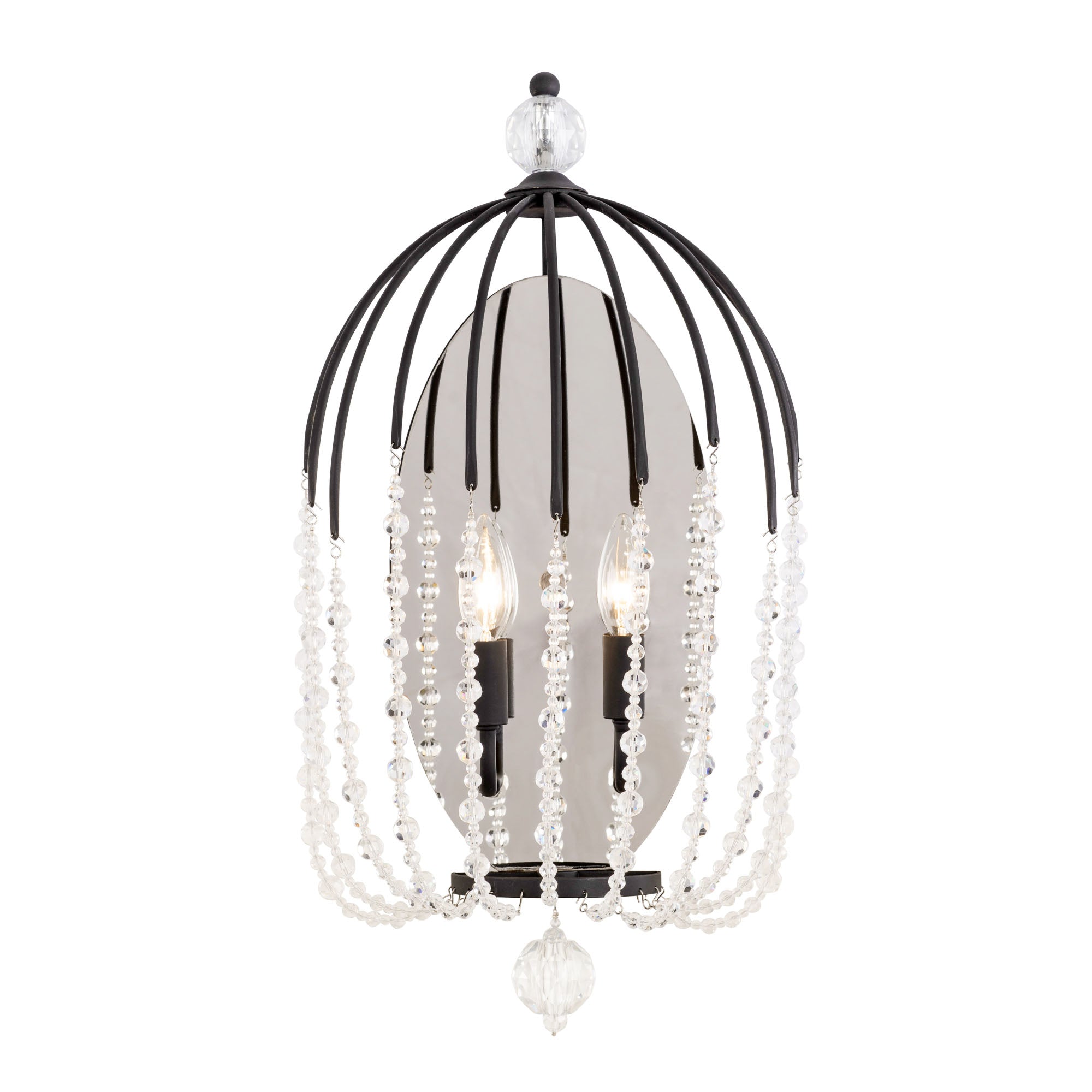 Voliere 2 Light Sconce - Matte Black