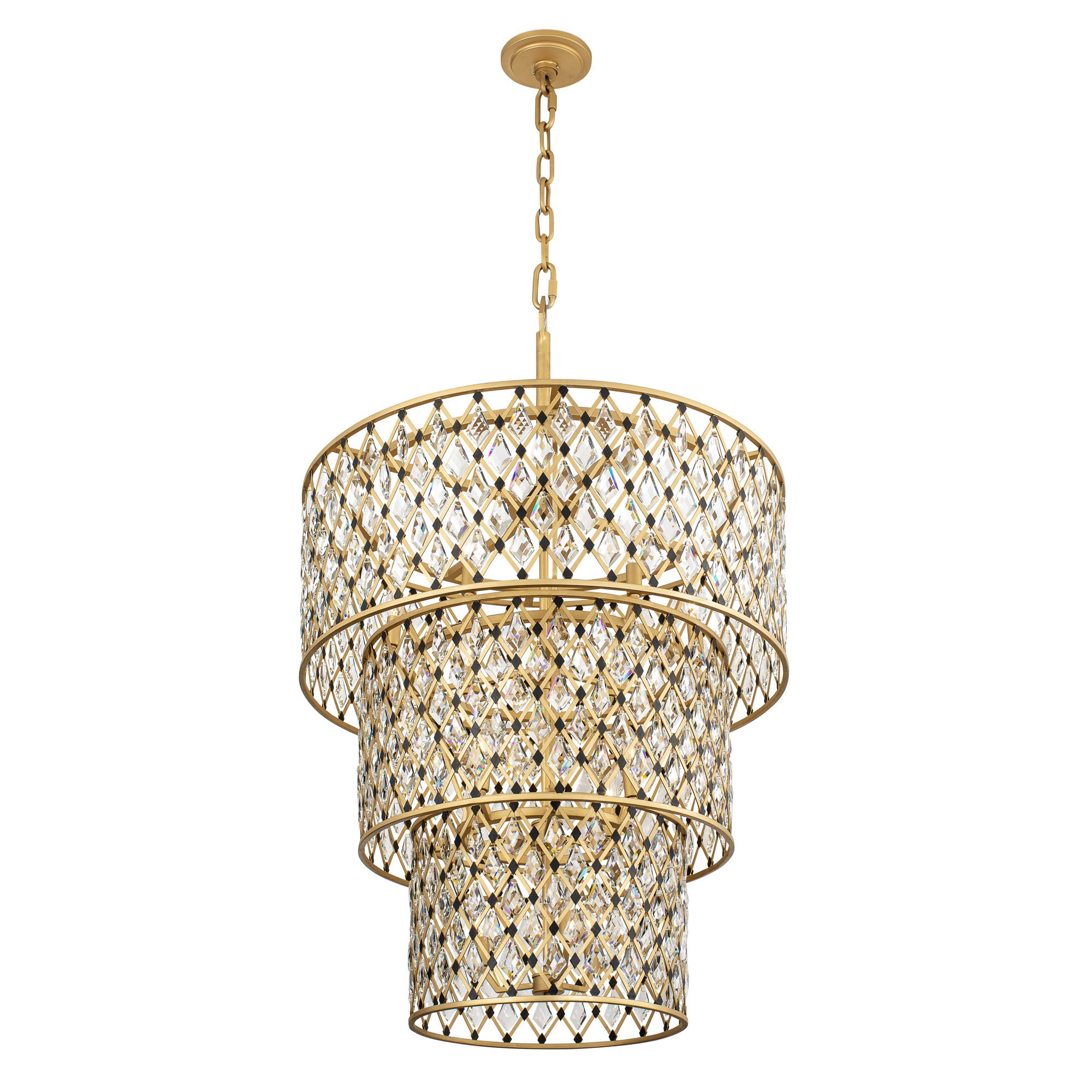 Windsor 13-Light 3-Tier Crystal Chandelier