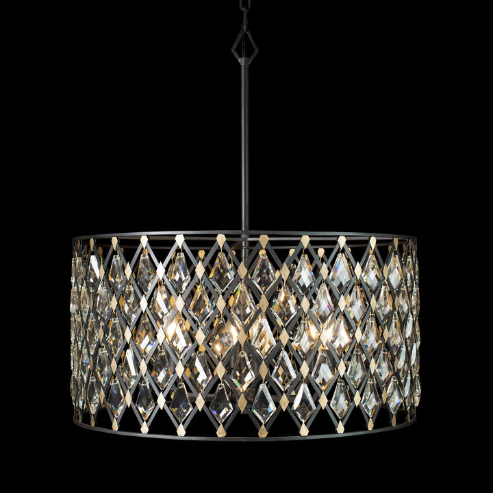 Windsor 345P06CBHG 6-Light Pendant Light - Carbon/Havana Gold