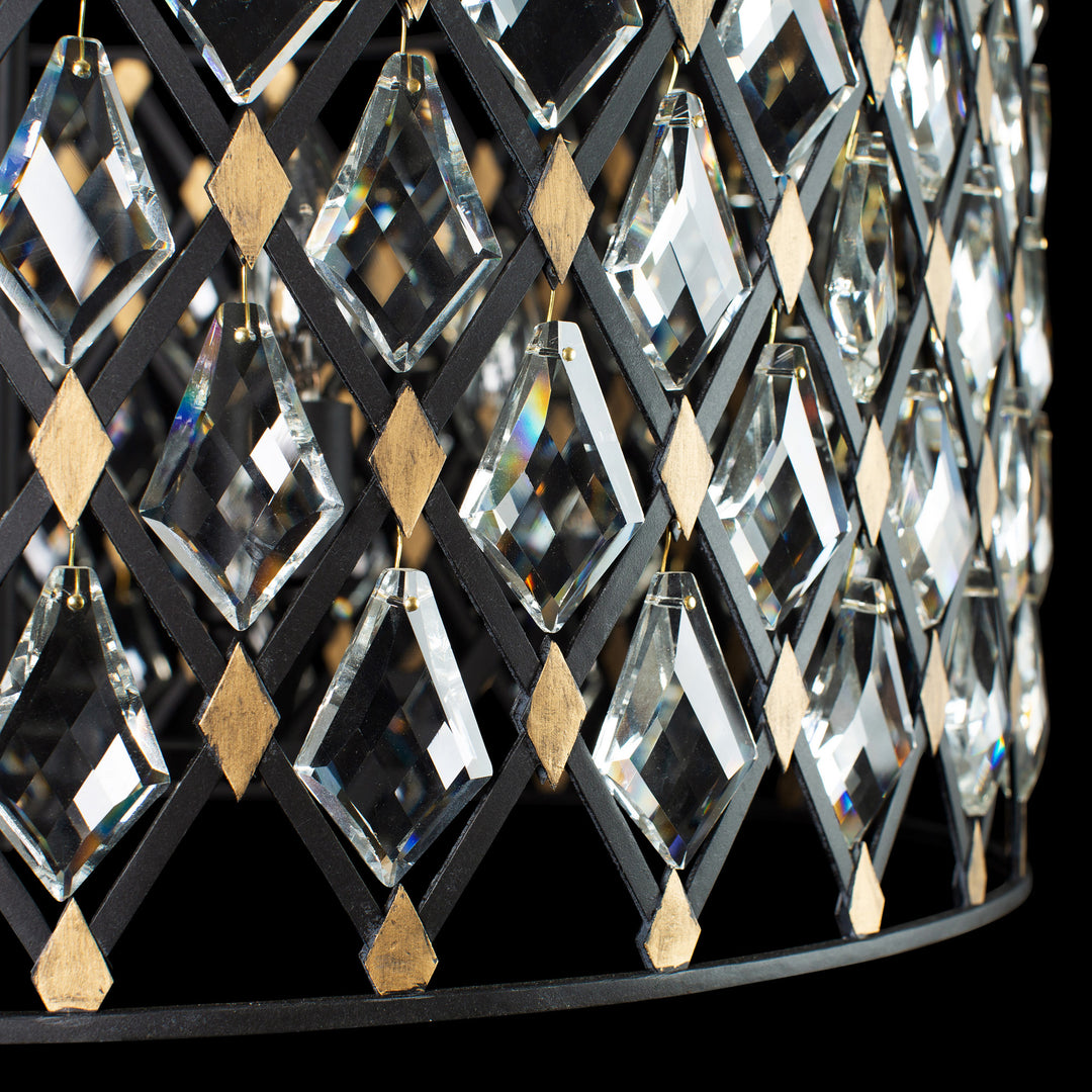 Windsor 345P06CBHG 6-Light Pendant Light - Carbon/Havana Gold