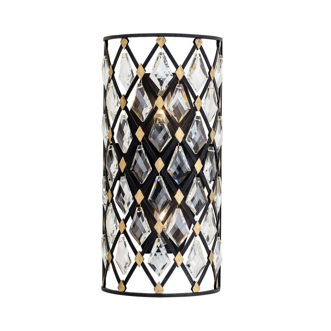 Windsor 345W02SFGMB 2-Light Wall Sconce - French Gold/Matte Black