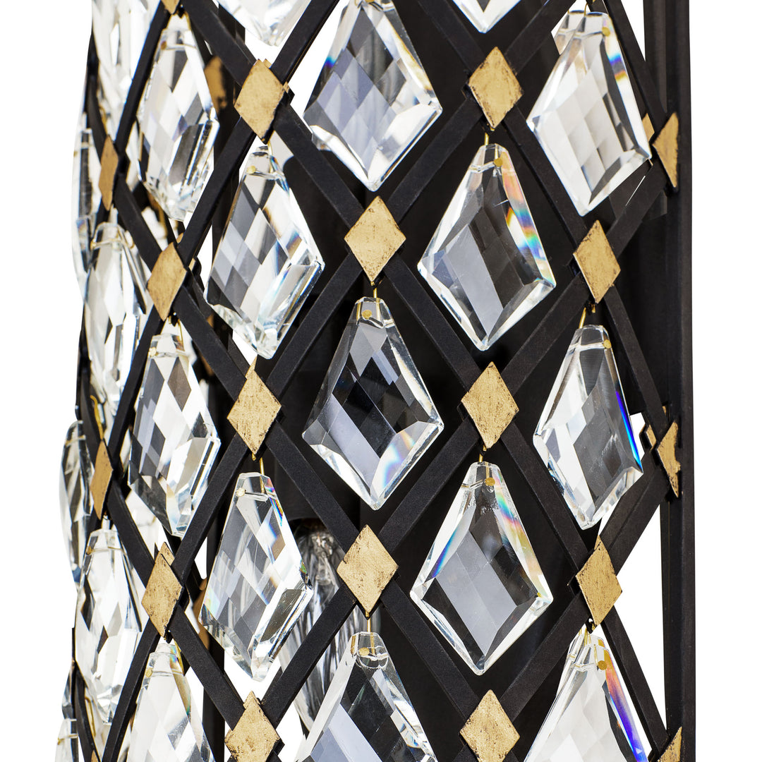 Windsor 345W02SFGMB 2-Light Wall Sconce - French Gold/Matte Black