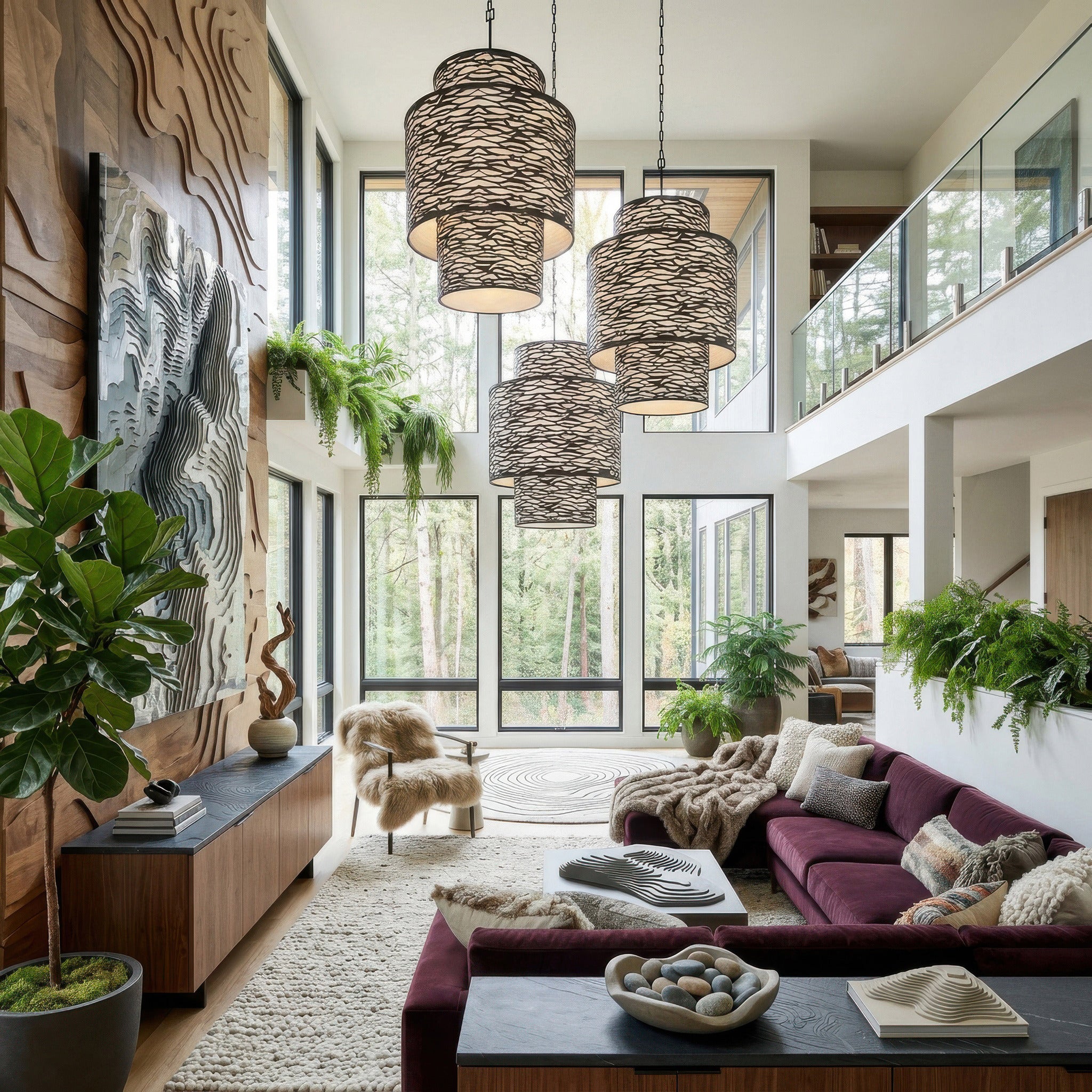 Kato 16 Light 3-Tier Foyer - Carbon