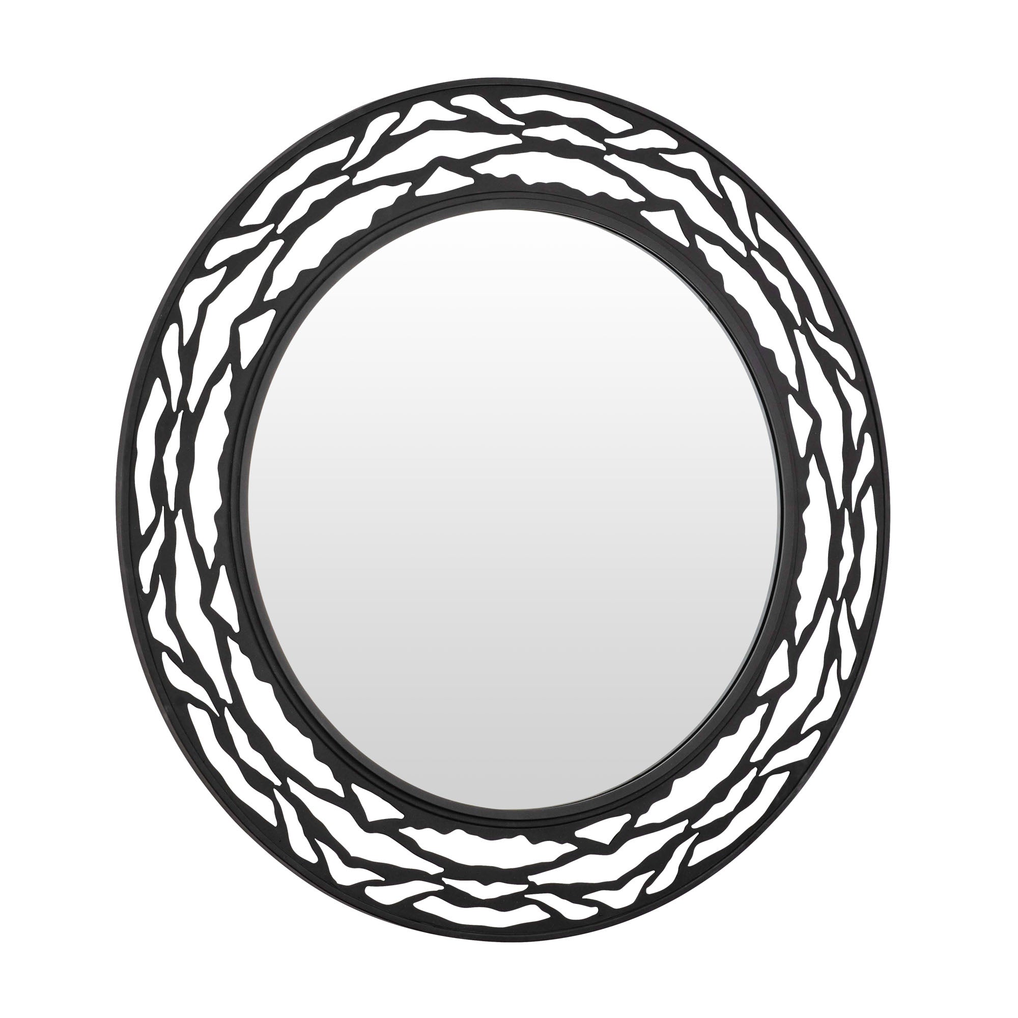 Kato 33-in Round Mirror - Carbon