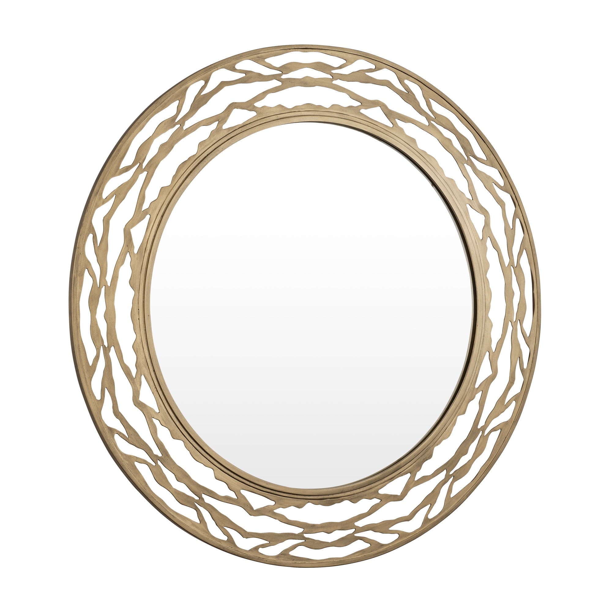 Kato 348MI33HG 33-in Round Mirror - Havana Gold