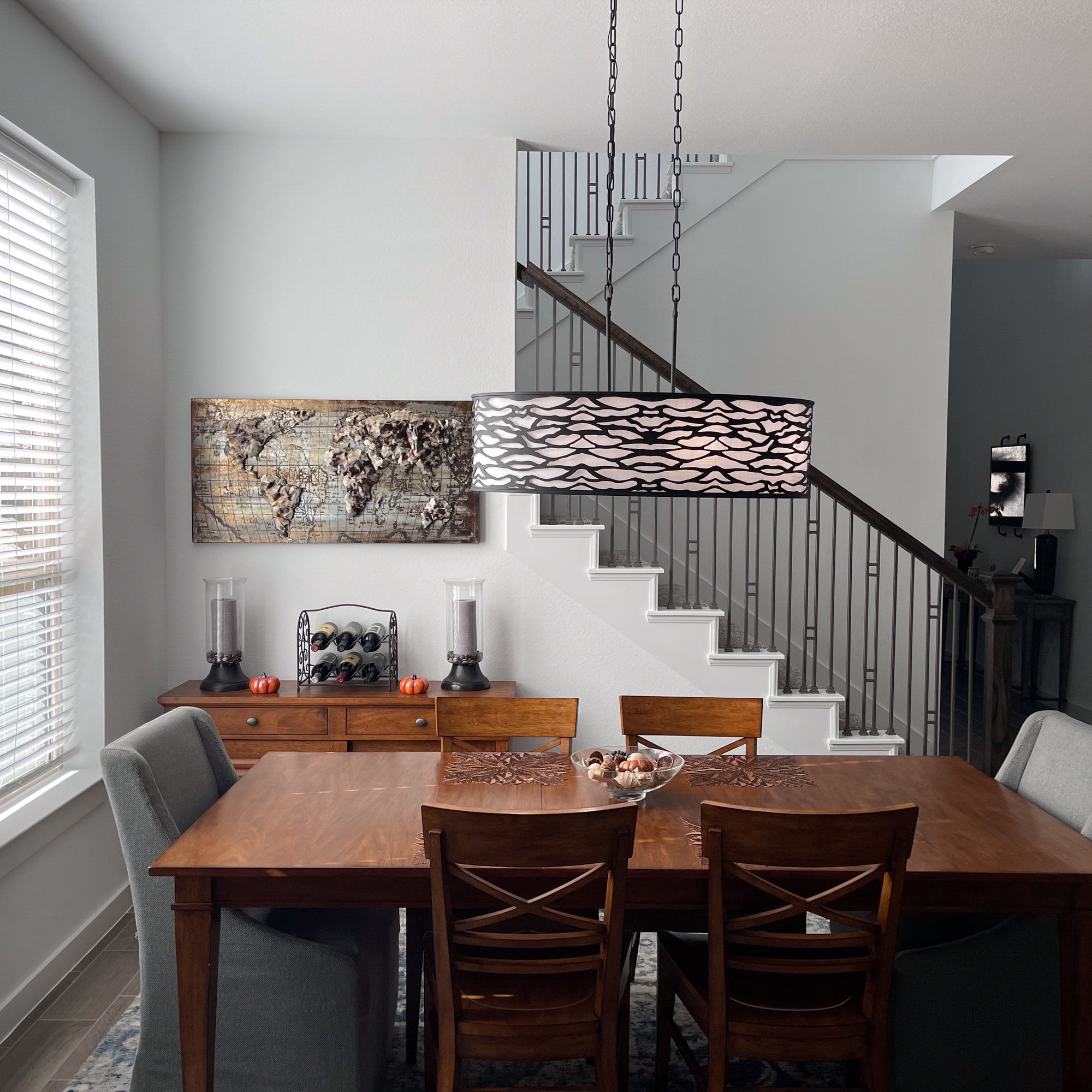 Kato 6 Light Oval Pendant - Carbon Black