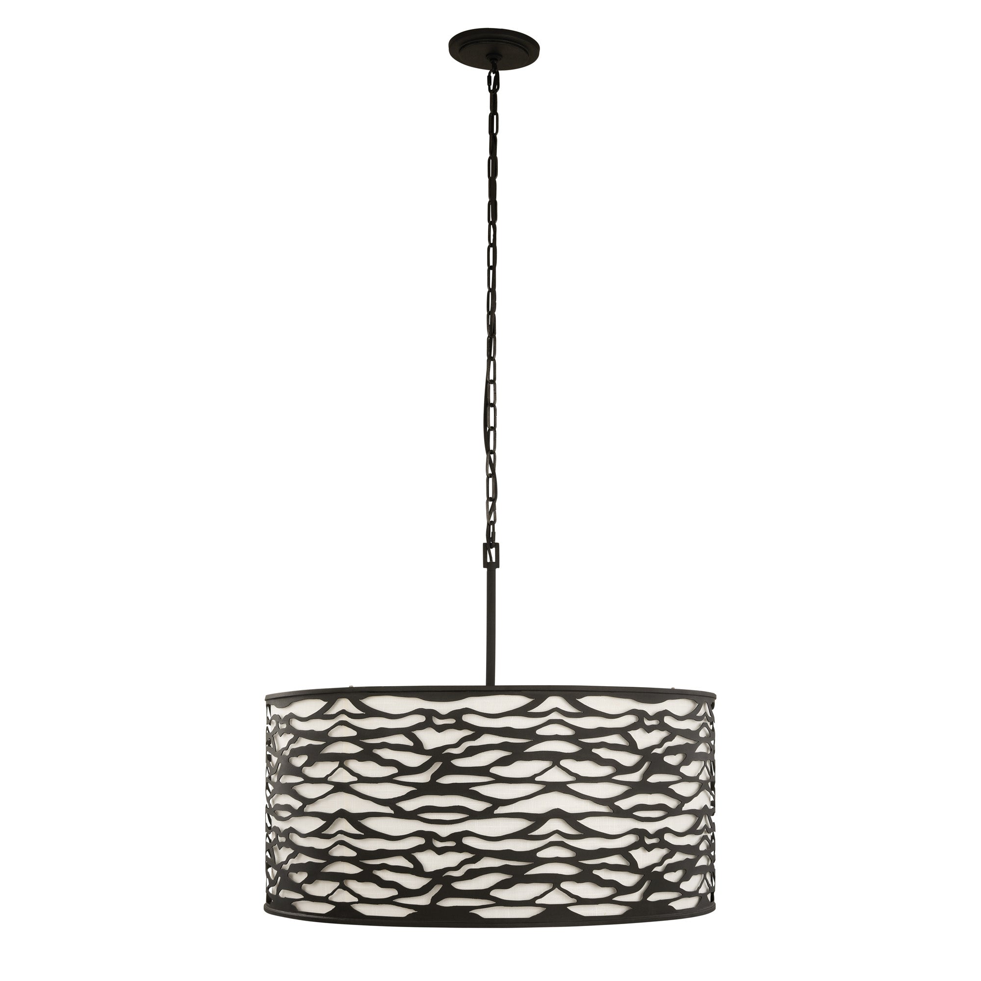 Kato 6 Light Pendant - Carbon Black