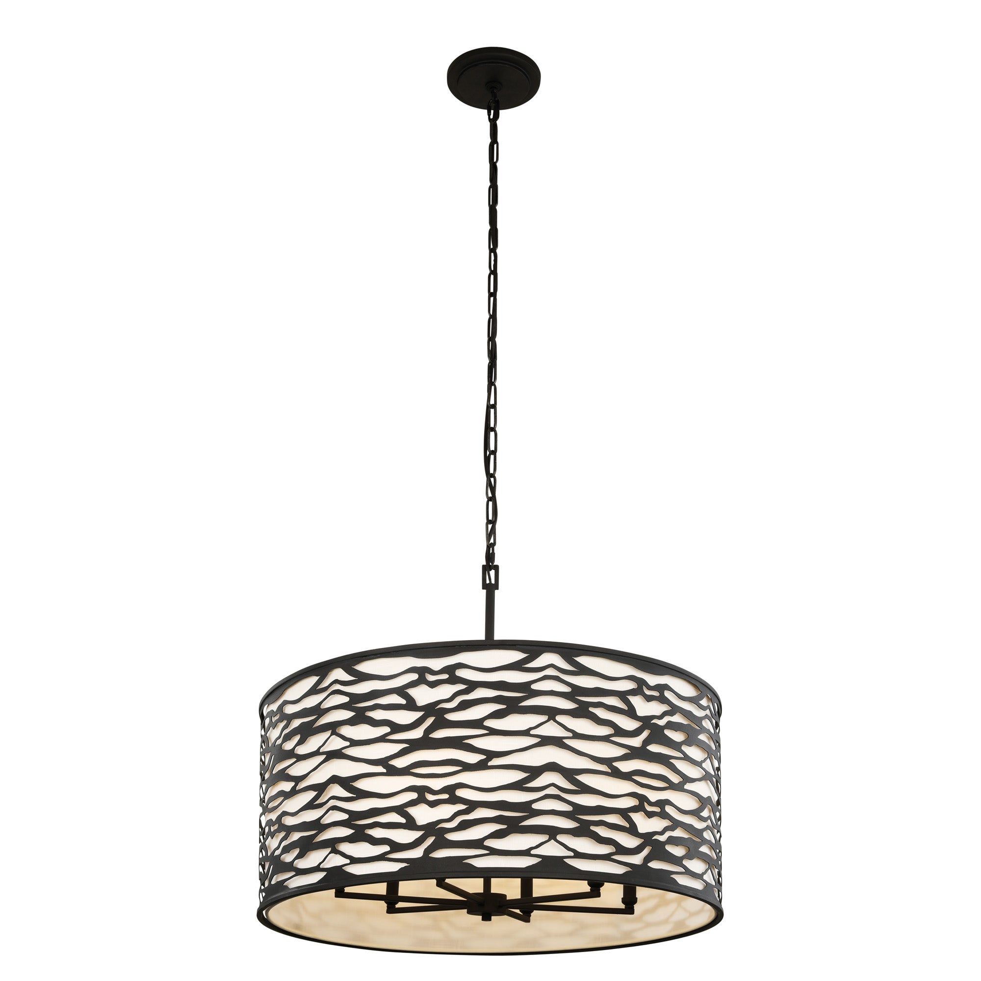 Kato 6 Light Pendant - Carbon Black