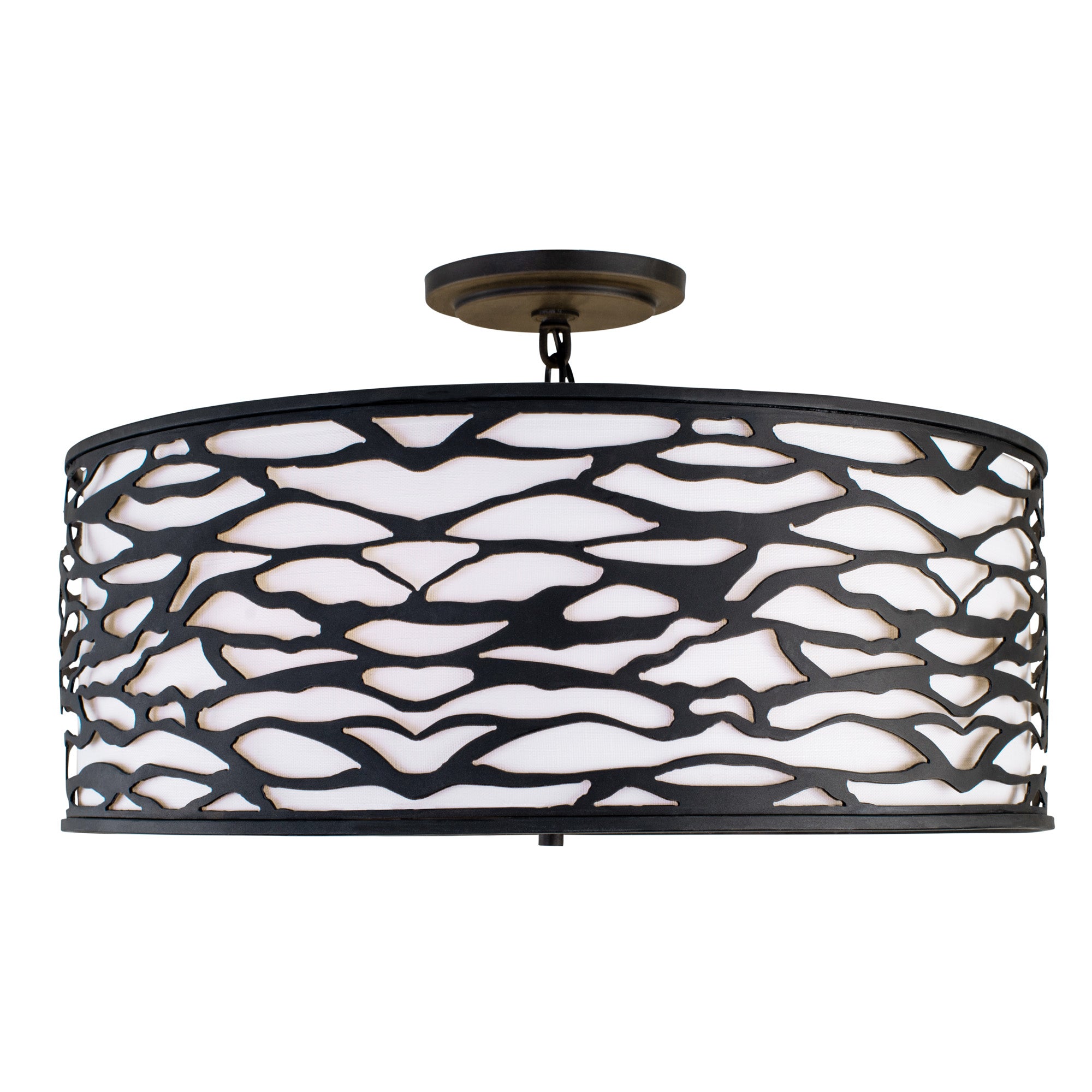 Kato 5 Light Convertible Semi-Flush/Pendant - Carbon