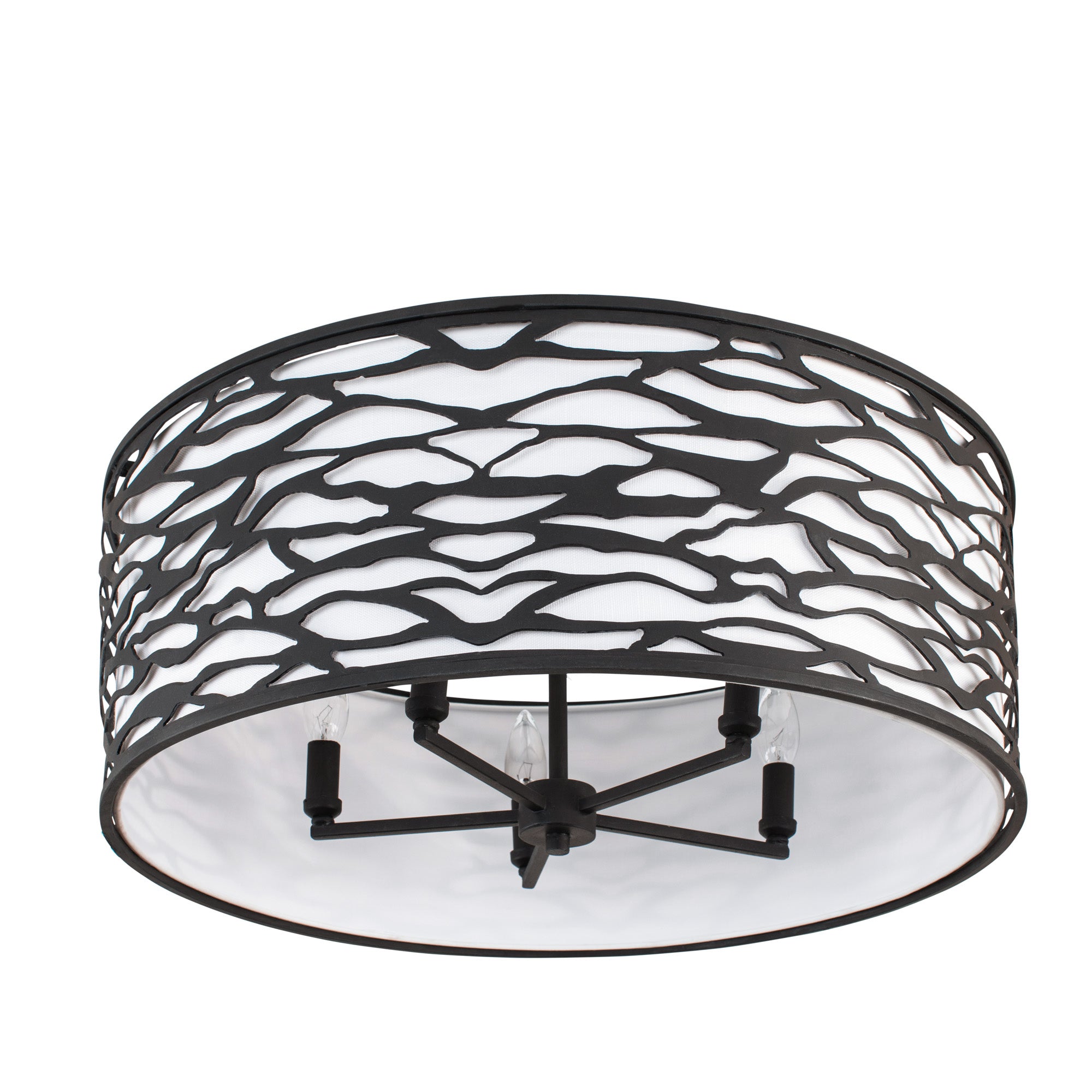 Kato 5 Light Convertible Semi-Flush/Pendant - Carbon