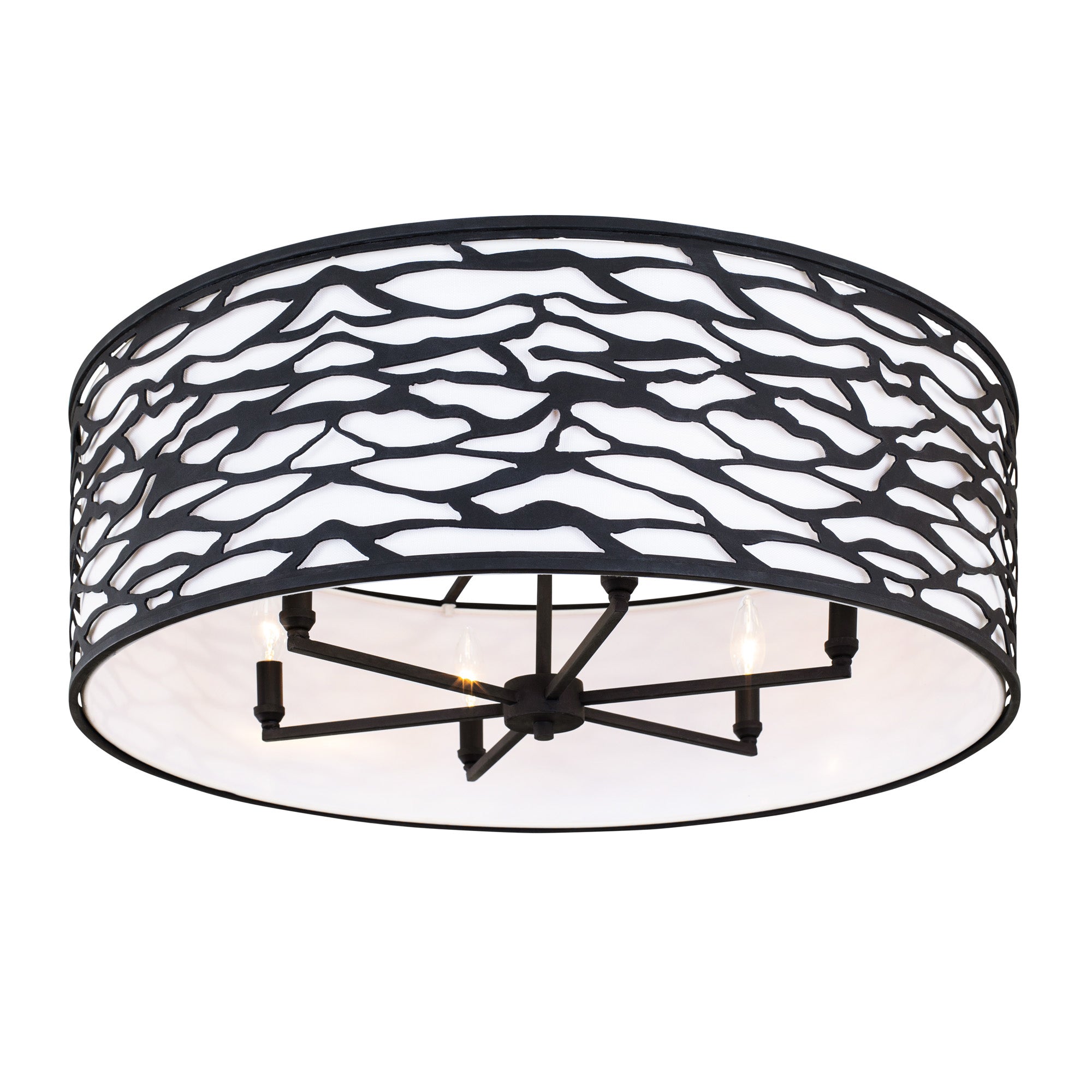 Kato 6 Light Convertible Semi-Flush/Pendant - Carbon