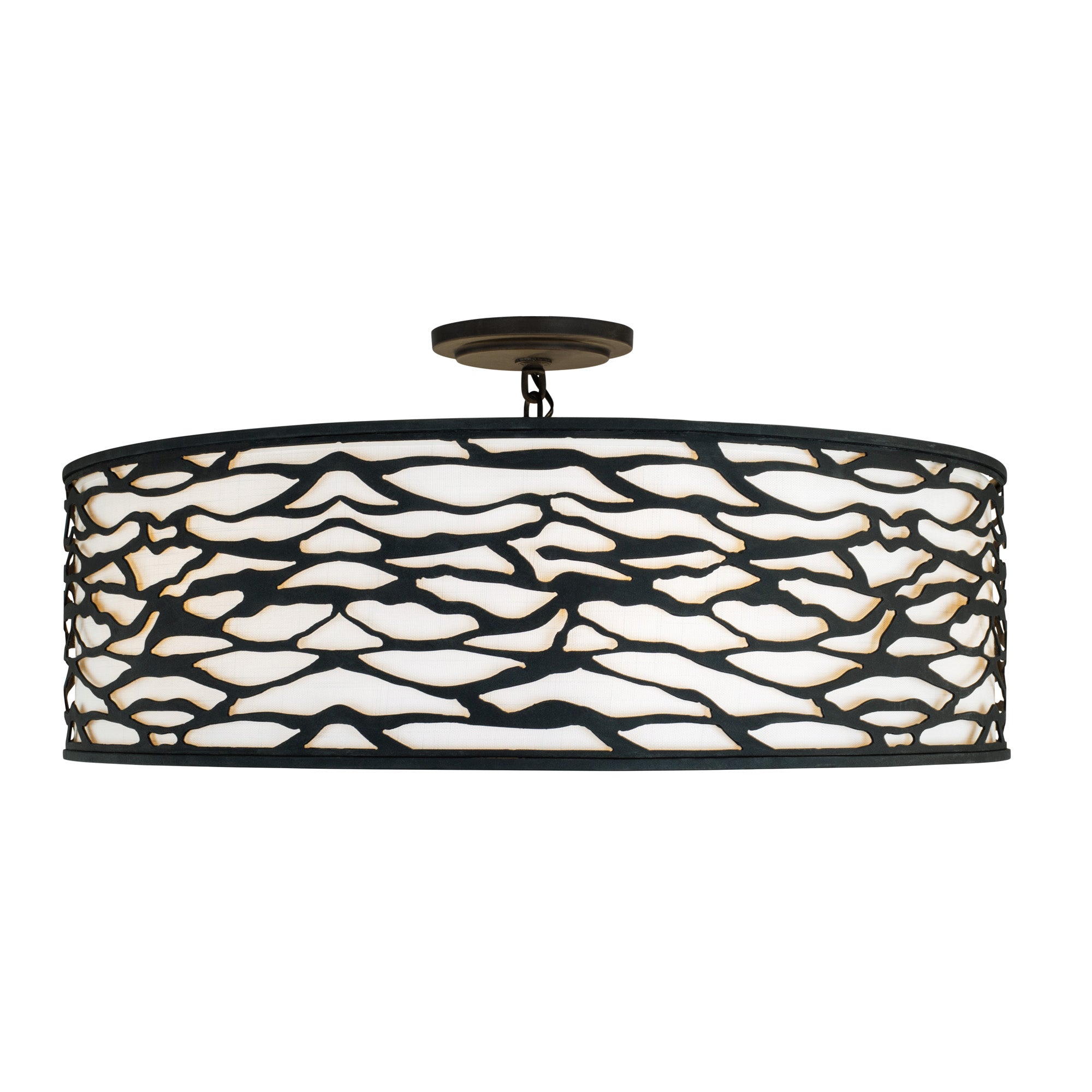 Kato 6 Light Convertible Semi-Flush/Pendant - Carbon