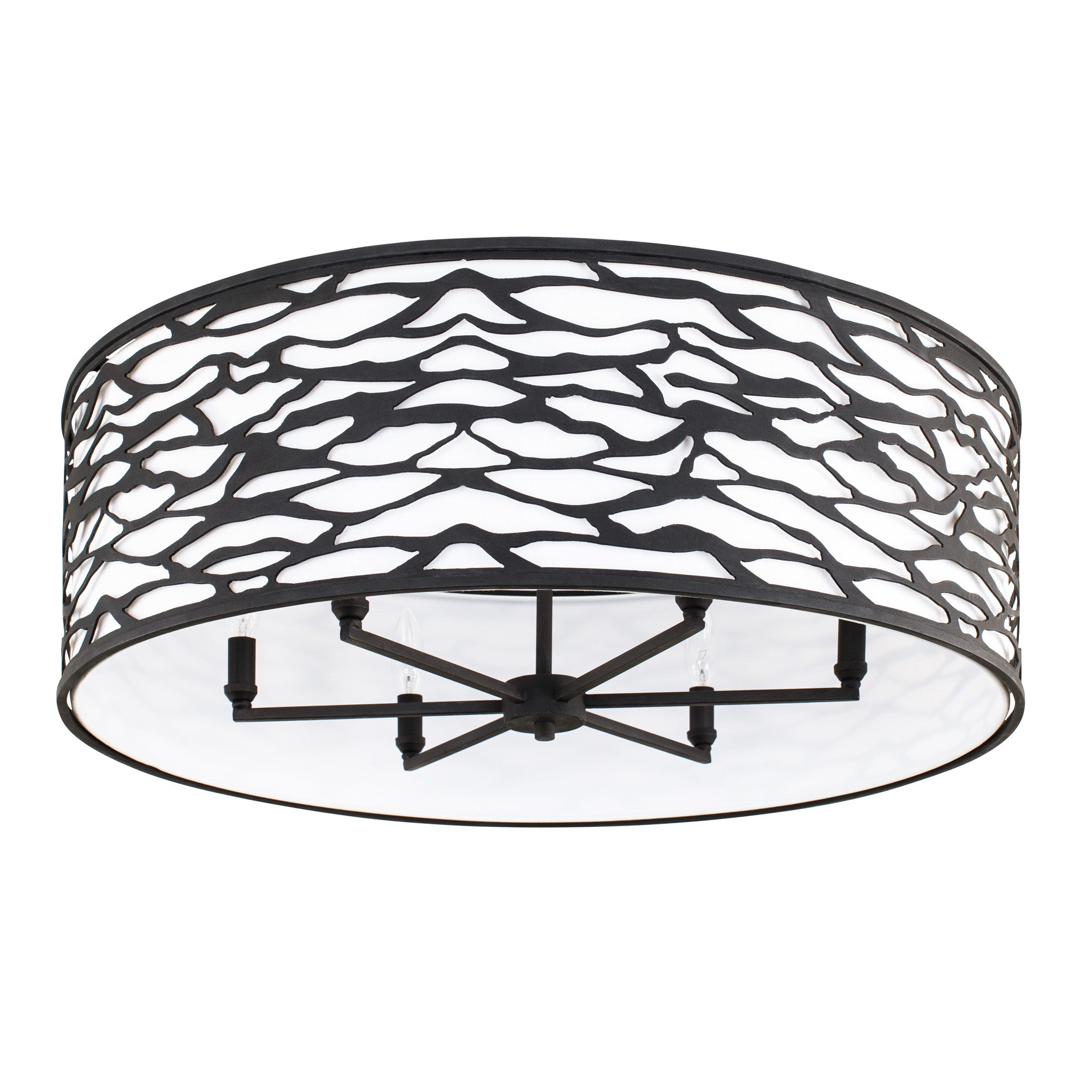 Kato 6 Light Convertible Semi-Flush/Pendant - Carbon