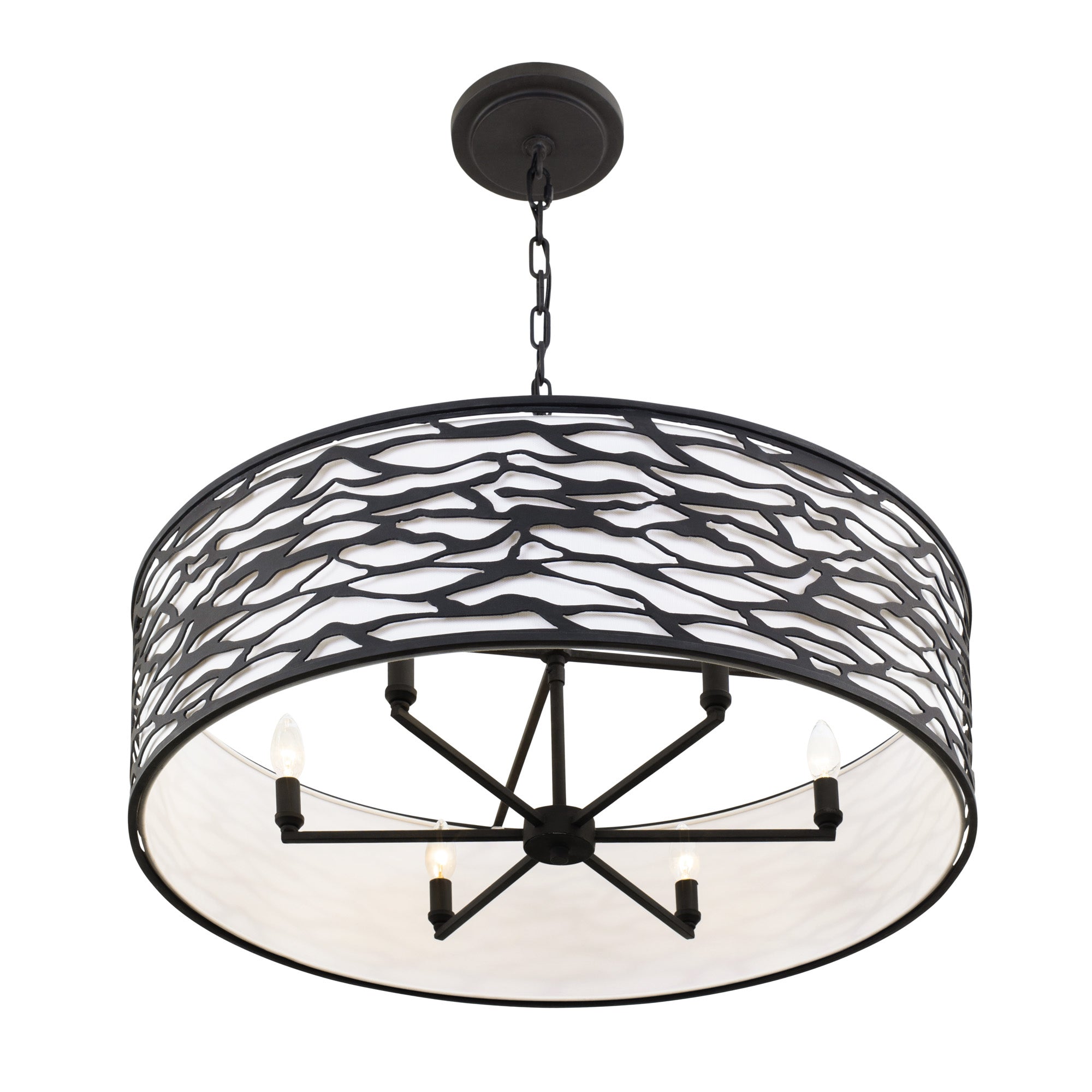Kato 6 Light Convertible Semi-Flush/Pendant - Carbon