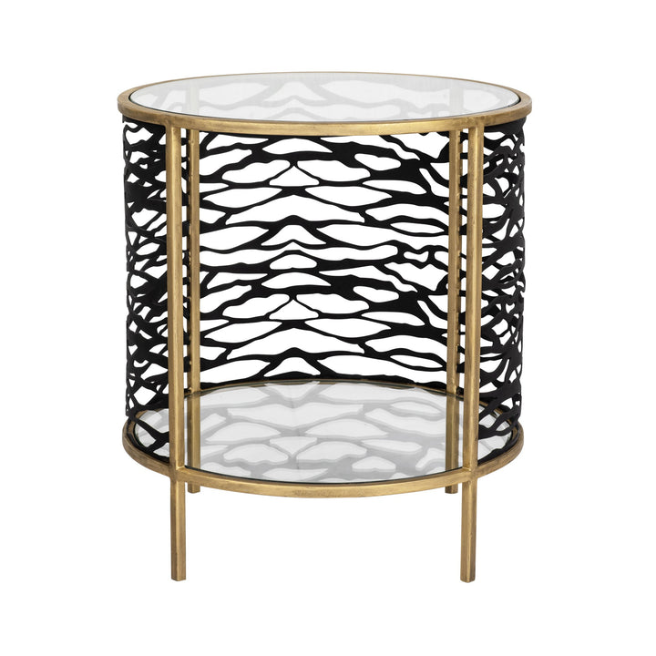 Kato 348TE18HGCB End Table - Havana Gold/Carbon