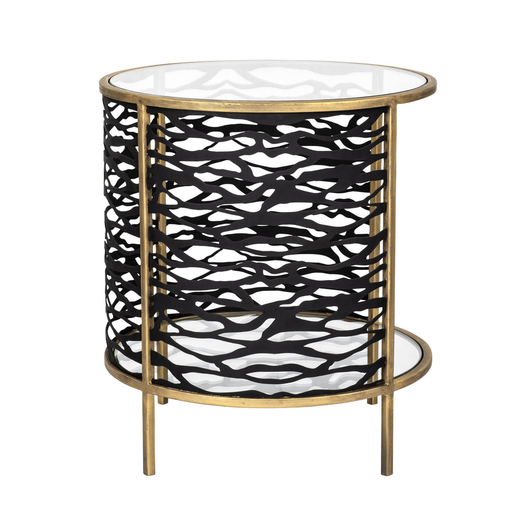 Kato 348TE18HGCB End Table - Havana Gold/Carbon