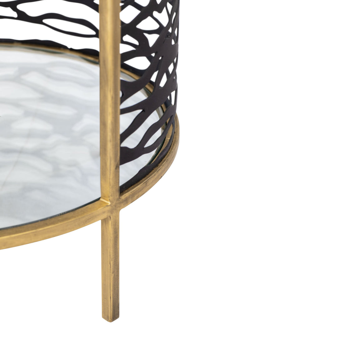 Kato 348TE18HGCB End Table - Havana Gold/Carbon