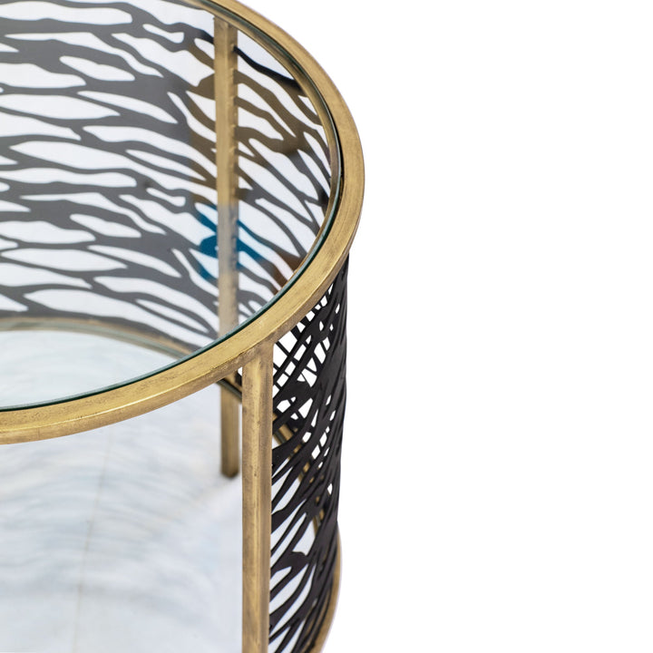 Kato 348TE18HGCB End Table - Havana Gold/Carbon