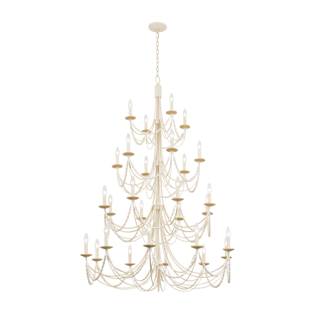 Brentwood 350C28CW 28-Light Chandelier - Country White