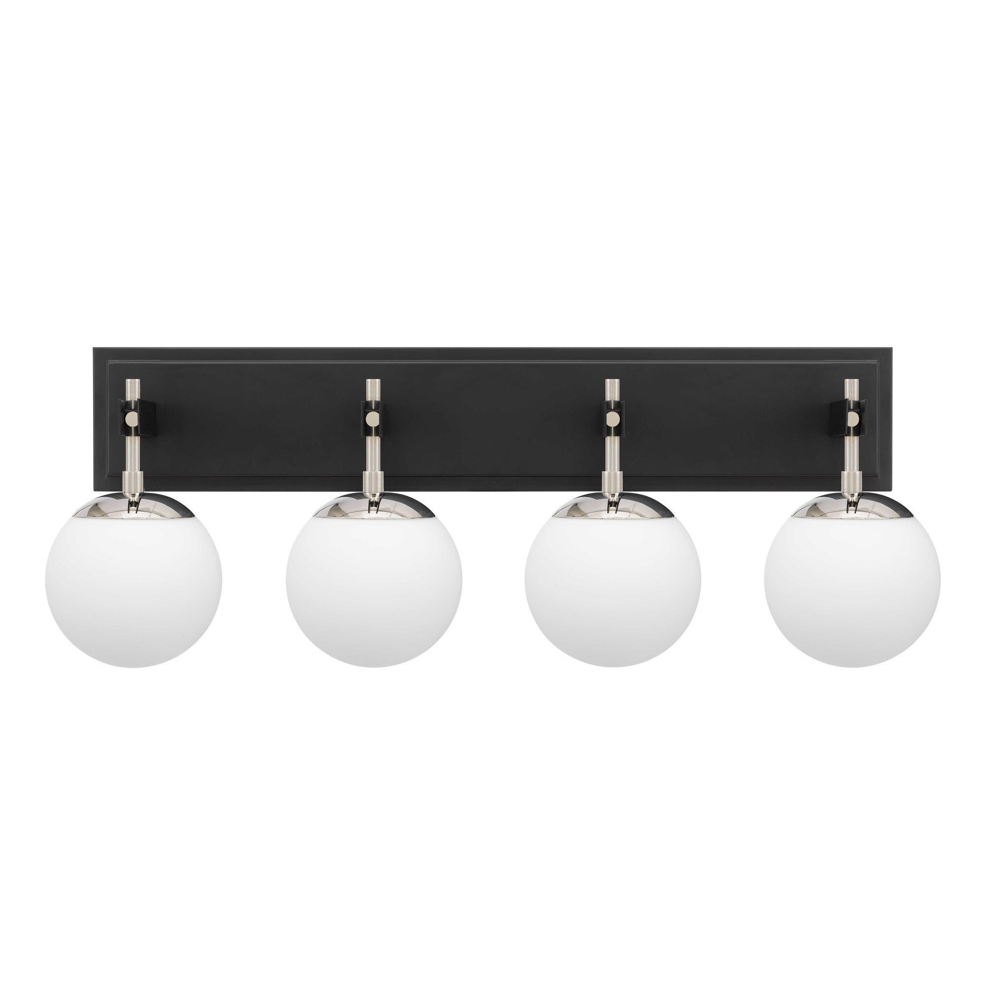 Allie 4 Light Bath - Black/Polished Nickel