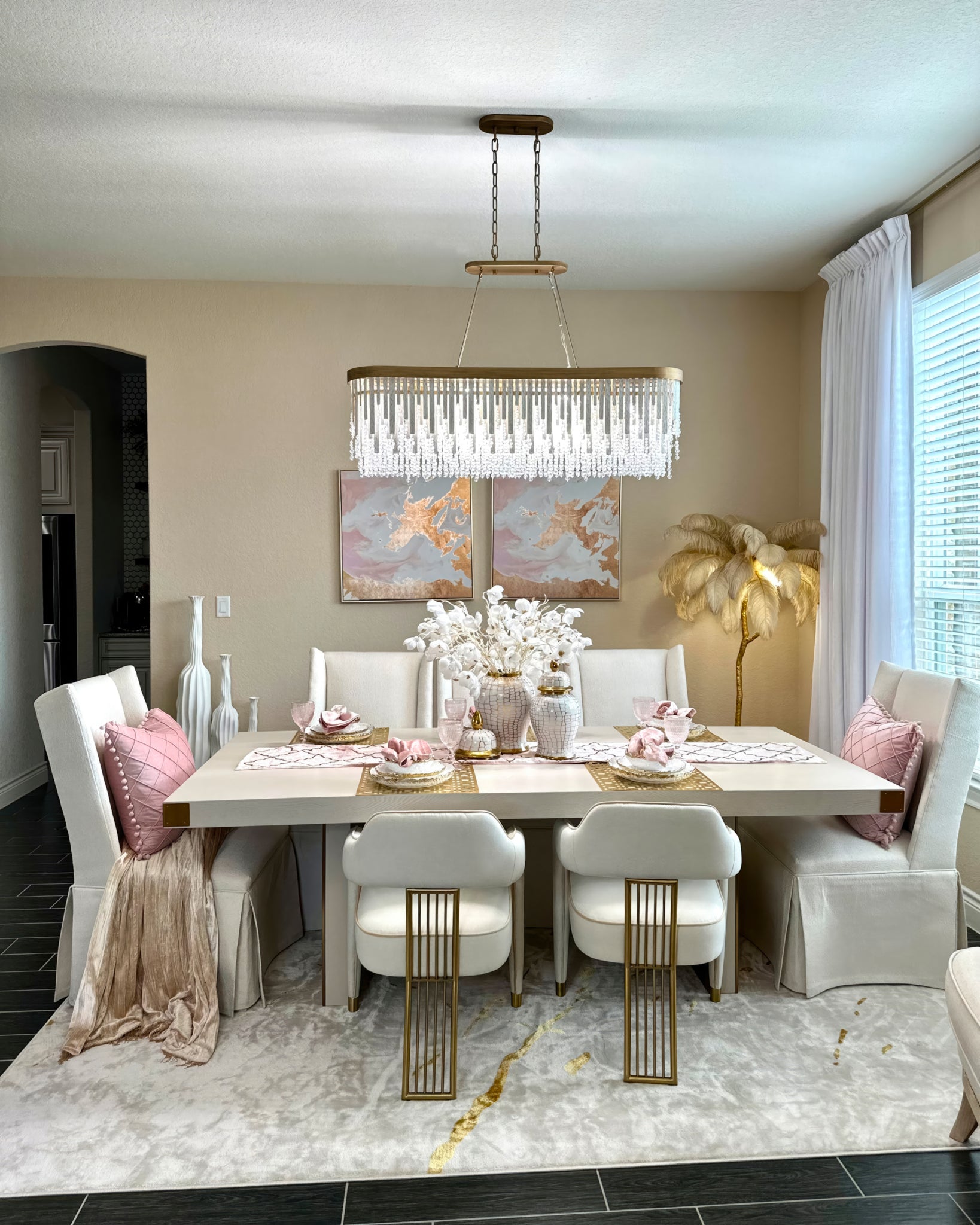 Lafayette 6-Light Linear Pendant - Havana Gold