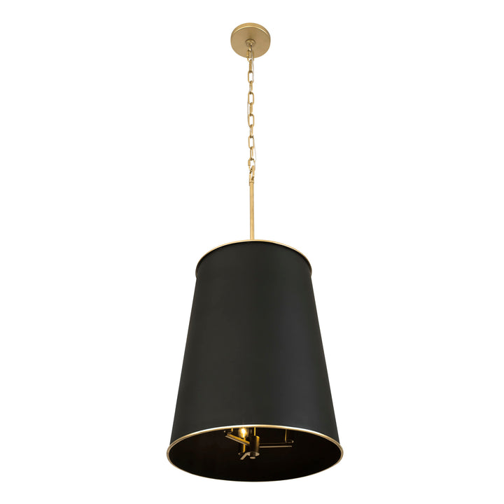 Coco 364F09MBFG 9-Light Foyer Pendant Light - Matte Black/French Gold