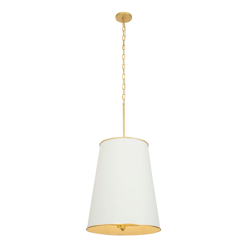 Coco 364F09MWFG 9-Light Foyer Pendant Light - Matte White/French Gold