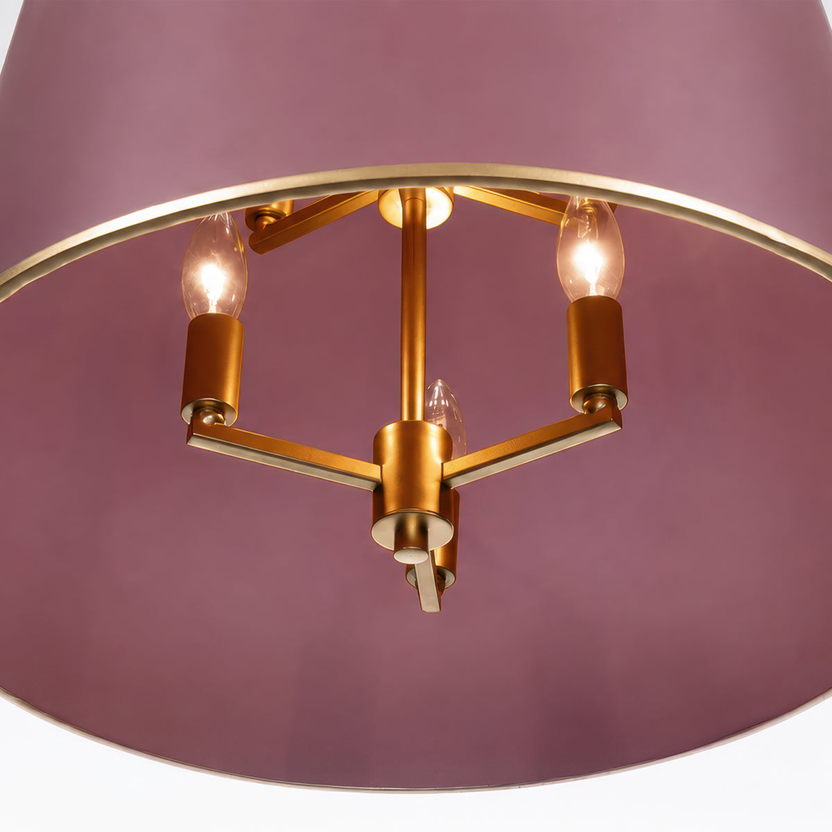 Coco 9 Lights Foyer in Red Handed and French Gold